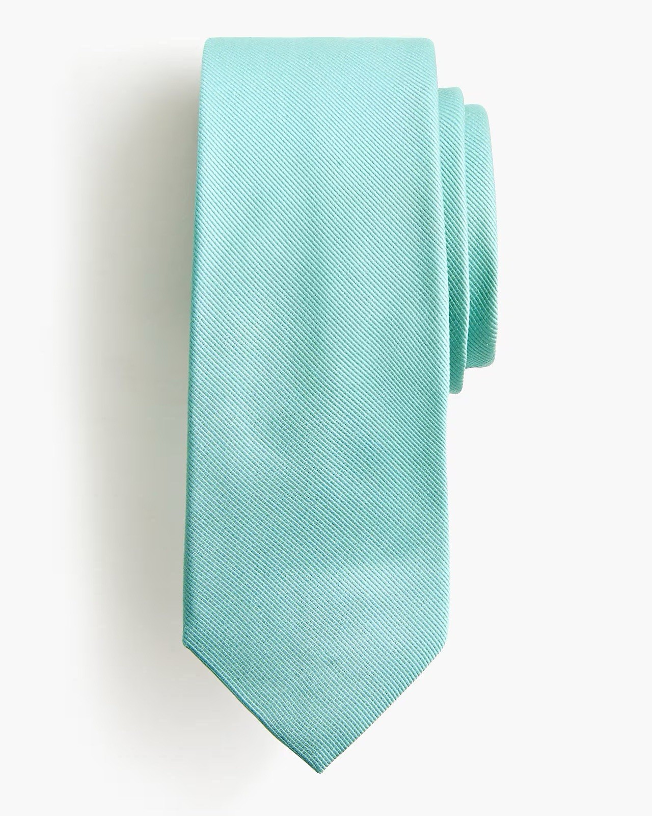 J. CREW FACTORY silk solid printed tie in Green Eoe NWT $79.50 CJ262