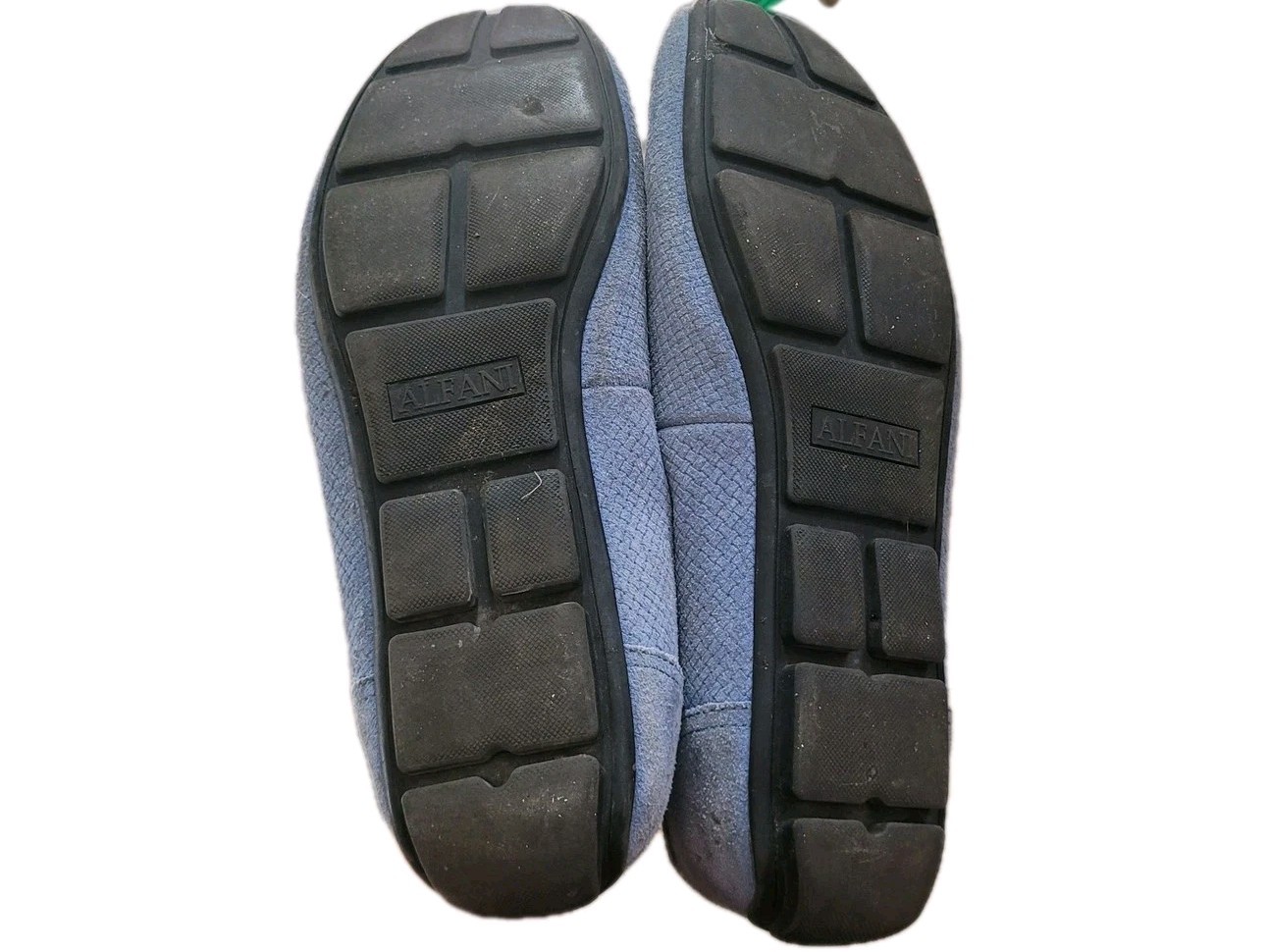 Alfani Men’s Kendric Textured Drivers Tornado Blue Suede Size 11 M Loafers Shoes