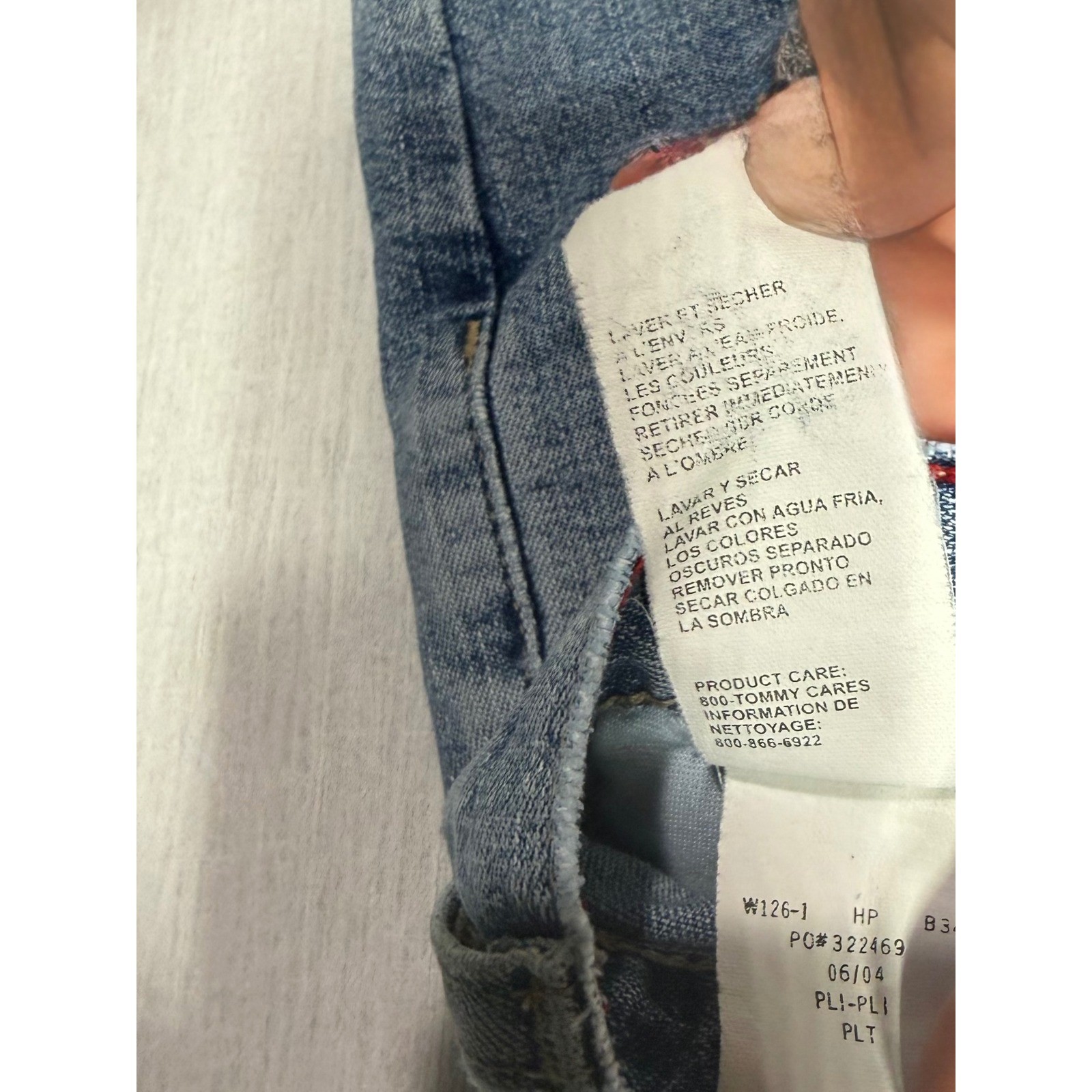 Tommy Hilfiger Womens Bootcut Jeans Medium Wash Blue Denim Size 16 Stretch