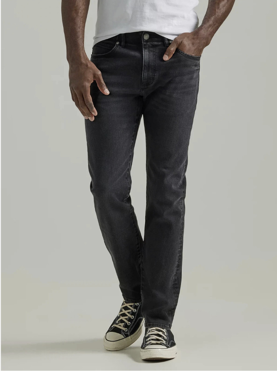 Lee Mens Extreme Motion MVP Slim Fit Straight Jeans Stretch Denim 38×32