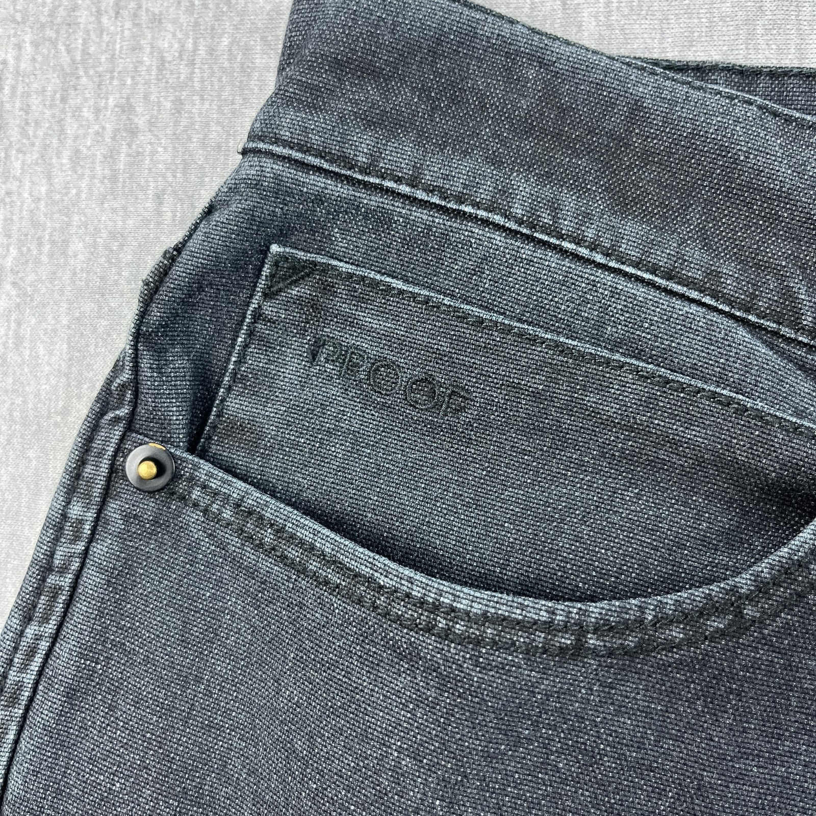 Proof Rover Pant Men 29×30 Slim *Fits 31×30 Black Faded Stretch Canvas Huckberry