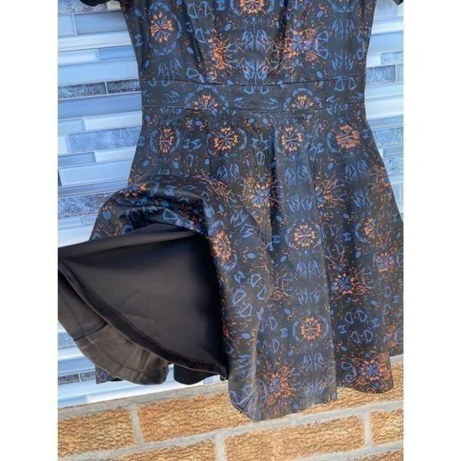 Markus Lupfer x ASOS leather skater dress size 6