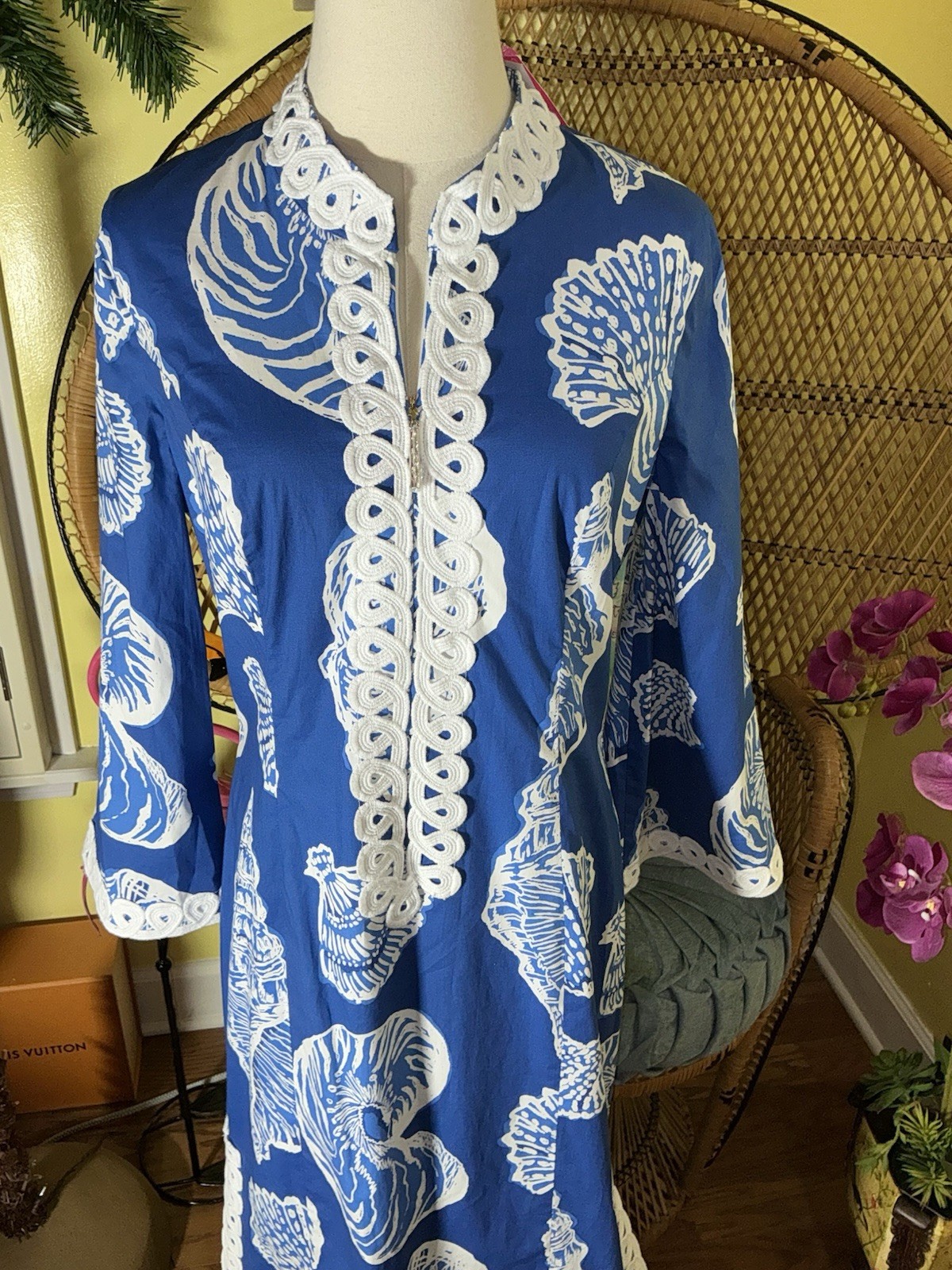 Lilly Pulitzer NWT Shealyn Stretch Maxi Caftan Shell Of A Good Time 🦄 Size 6,16