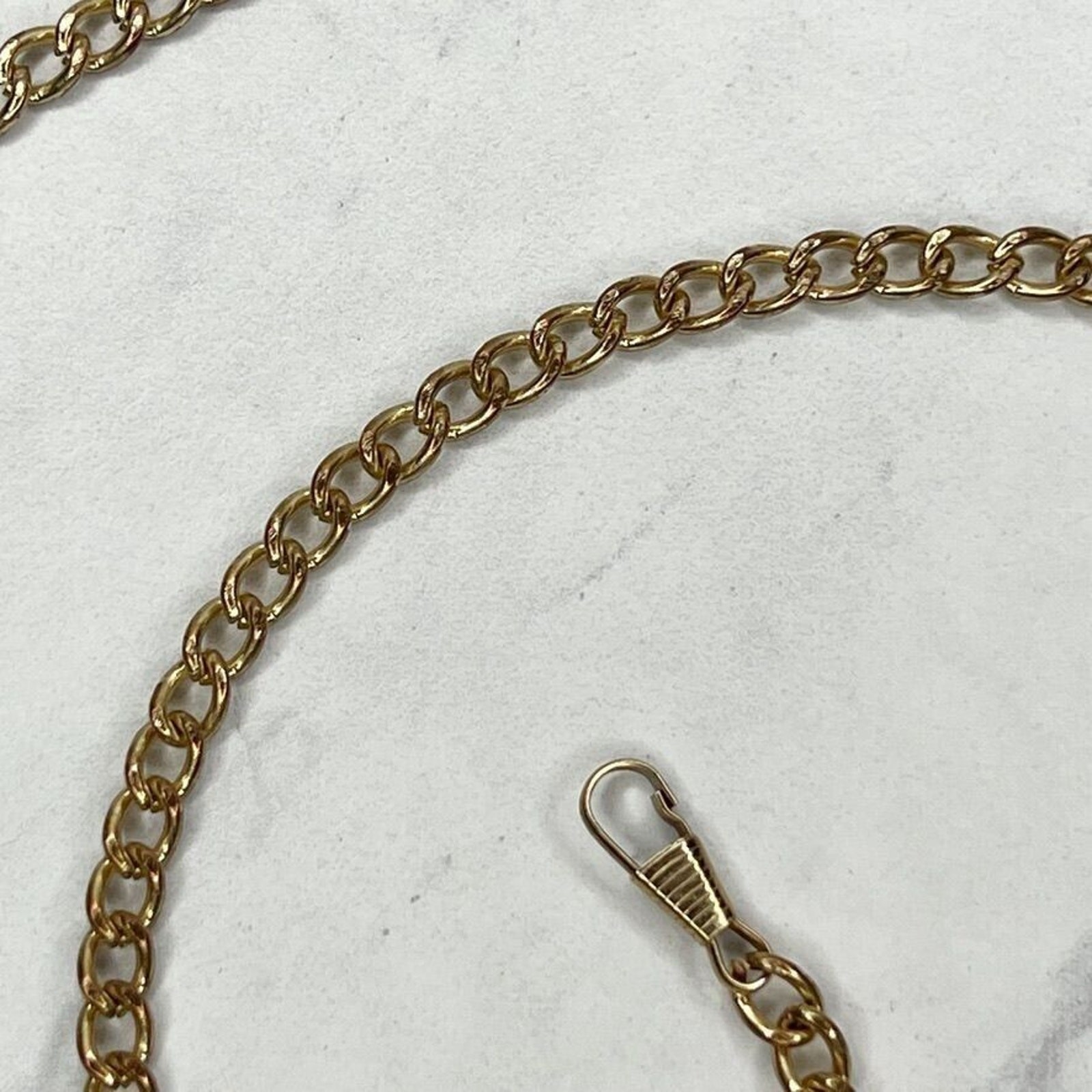 Gold Tone Skinny Chain Link Purse Handbag Replacement Strap 48″