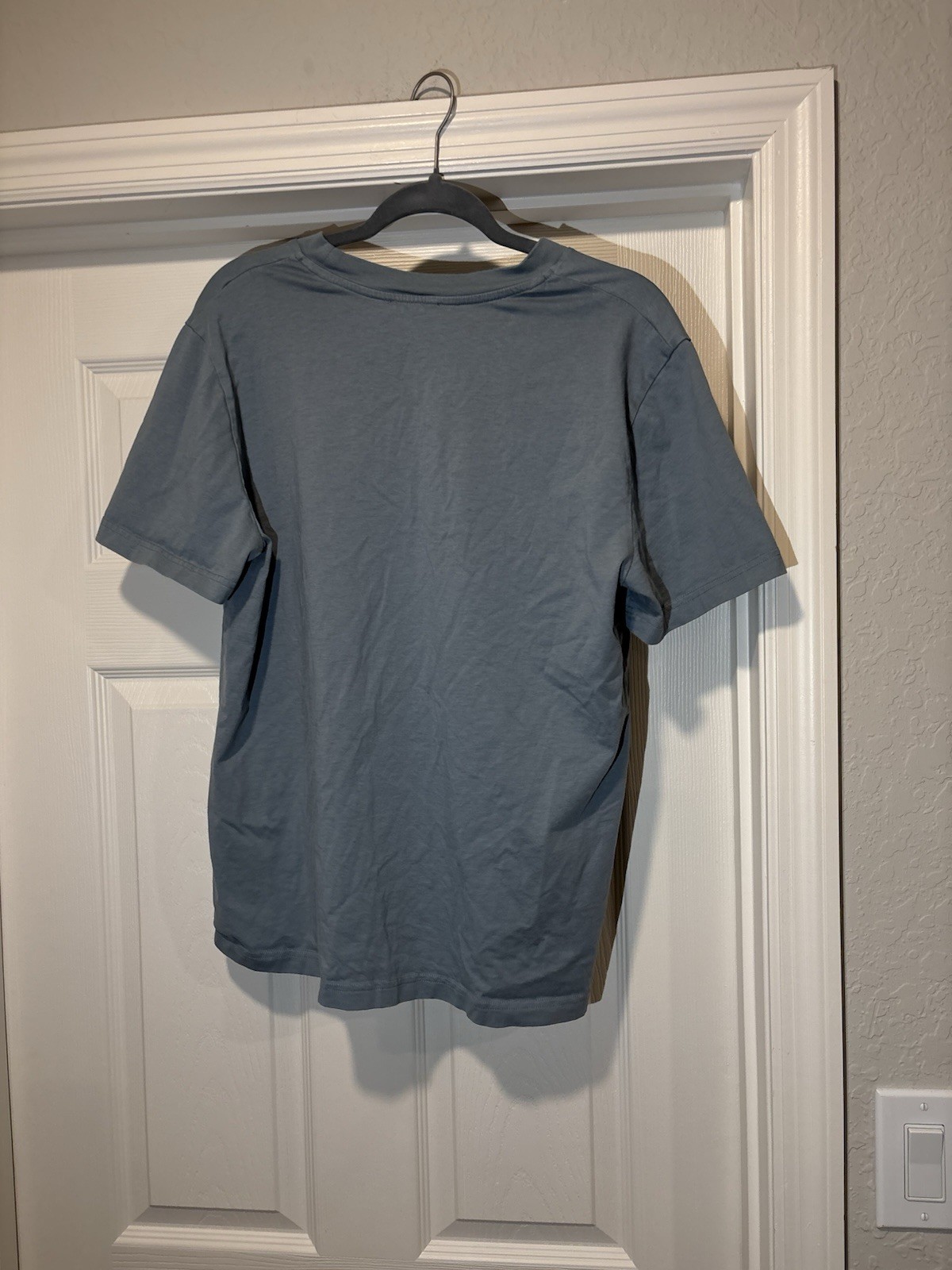 A.P.C. VPC Logo Cotton T-Shirt in Blue Large Made In Türkiye