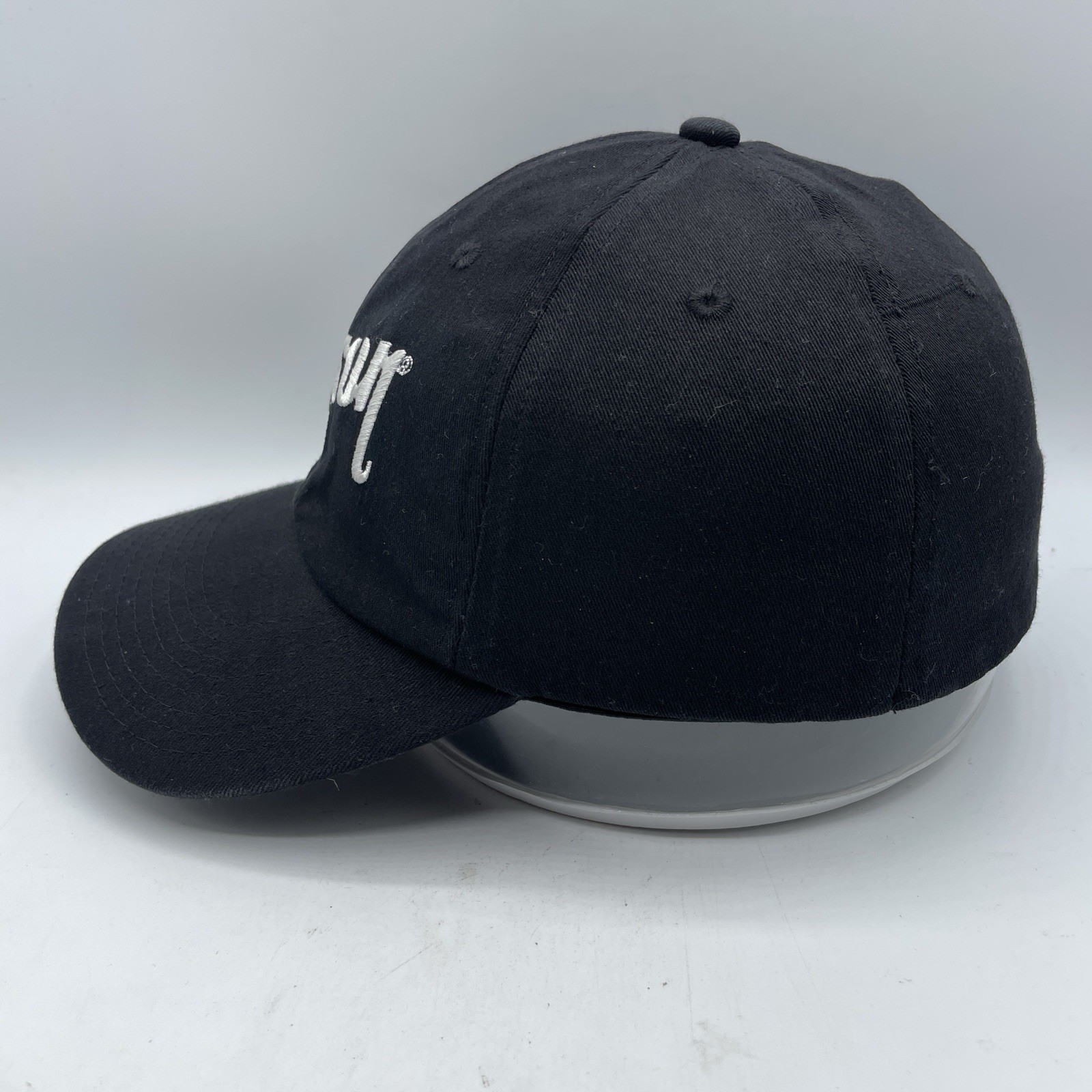 Gibson Guitars Hat Adult Flex Fitted One Size Black Baseball Cap Log Stretch