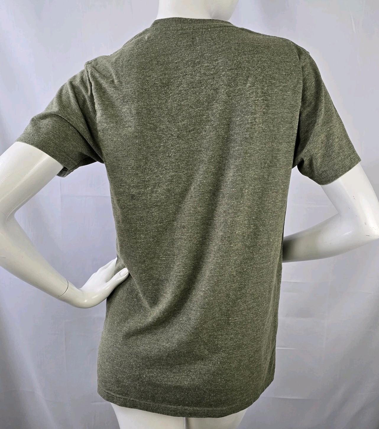 Hybrid Vintage Moto Club Riders Graphic T-Shirt Medium Mens Green Cotton/Poly