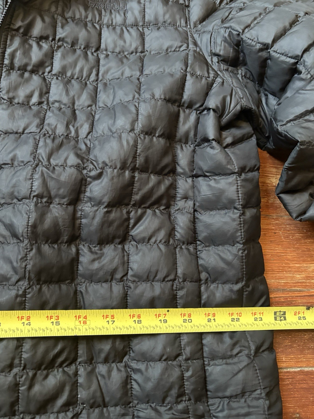 North Face Thermoball Puffer Jacket XL Black Quilted Full Zip Preppy Outdoor Men