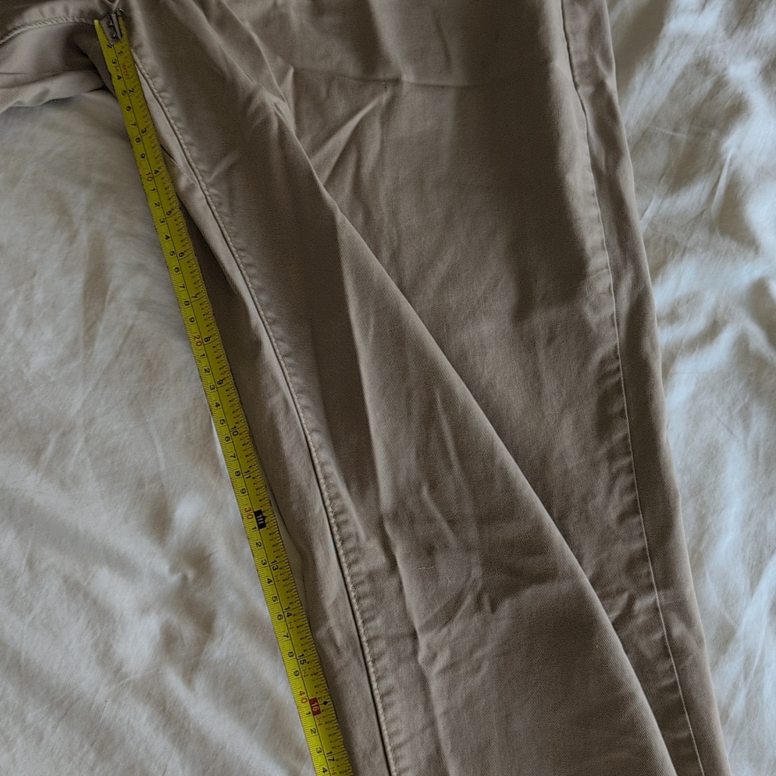 Alex Mill Beige Cotton Twill Chino Pleated Cropped Drop Crotch 31