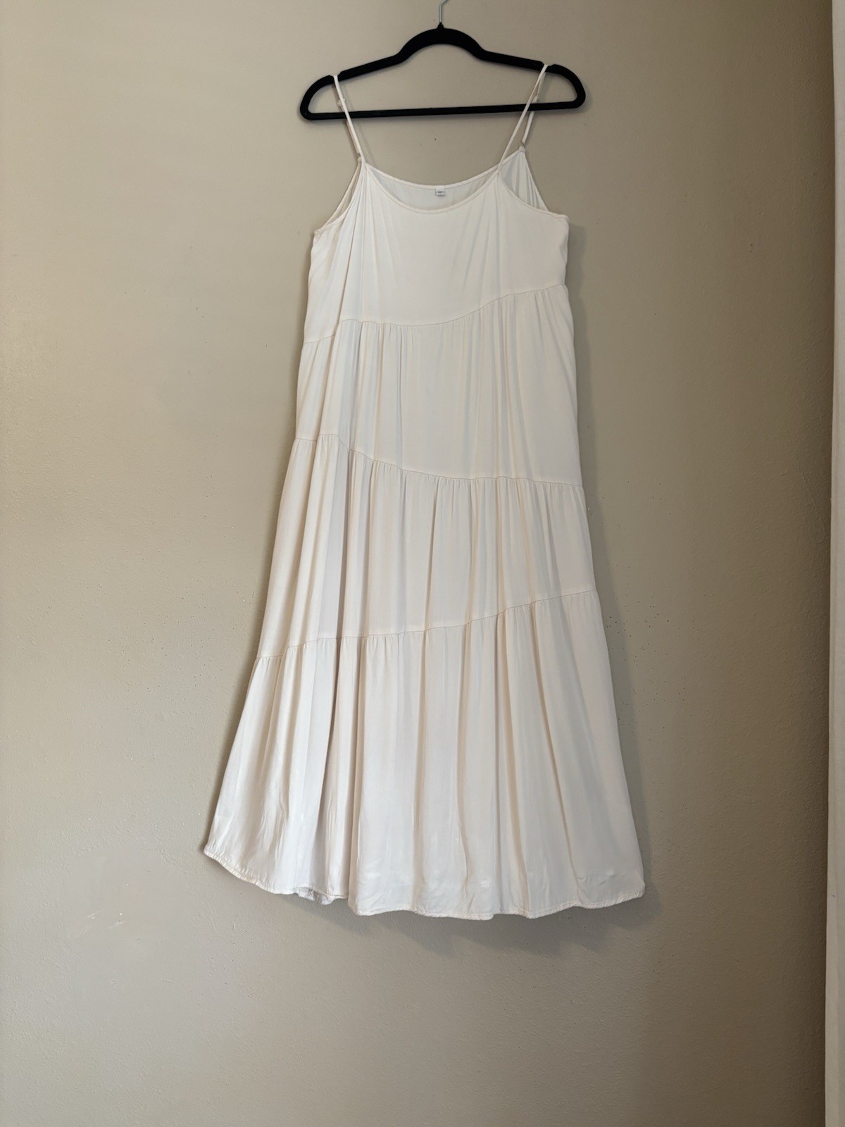 Romantic Boho Prairie Festival Tiered Flowy Breezy Maxi Dress Size M