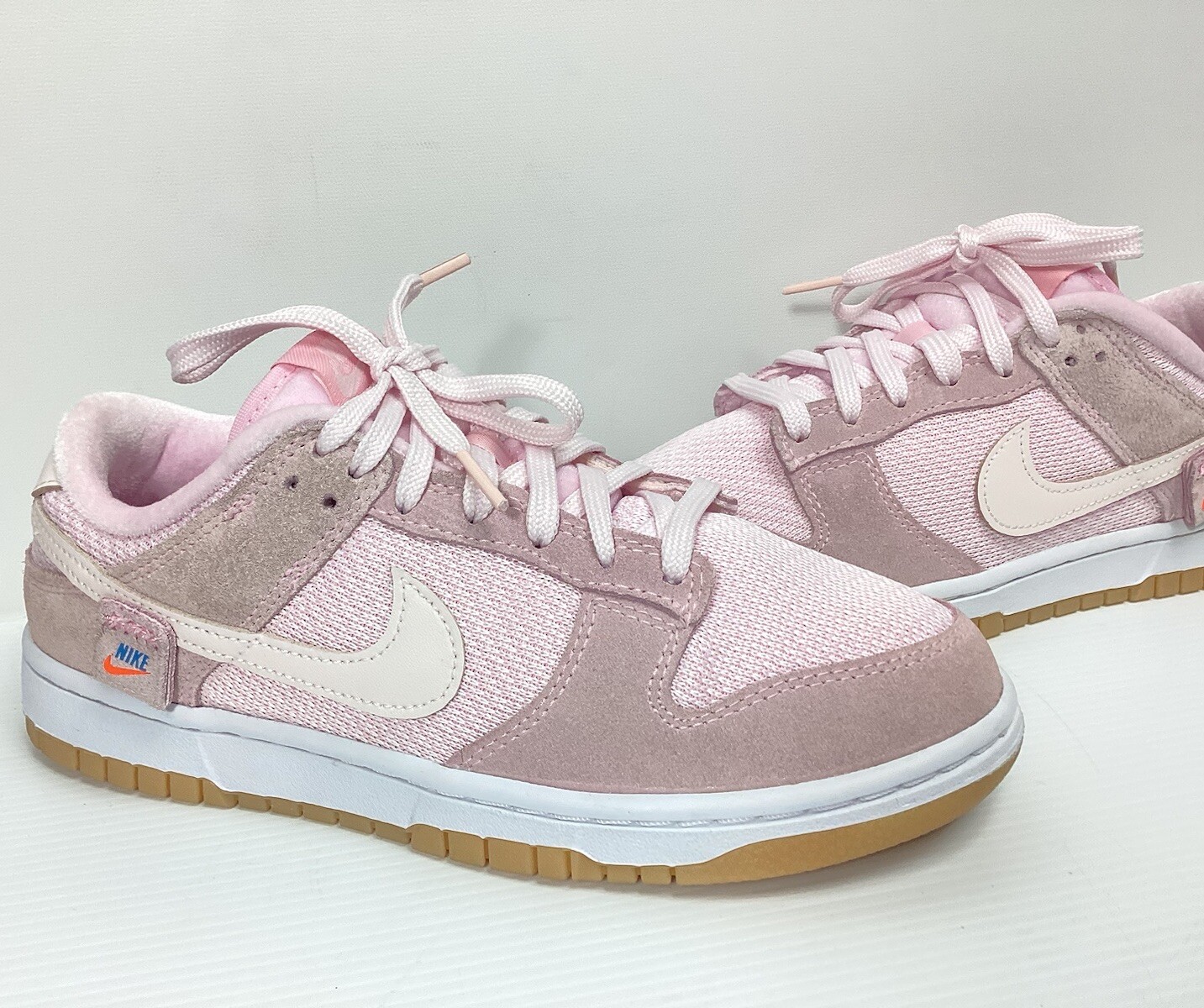 Nike Dunk Low Soft Pink Teddy Bear Sneakers DZ5318-640 Women Size 7.5