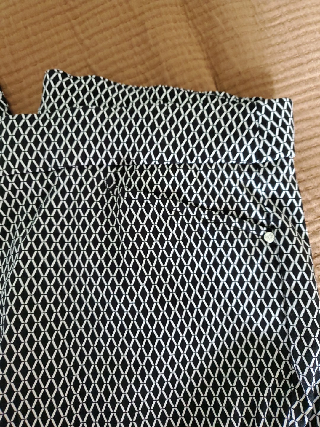 Rafaella Pants Womens Size 10 Black White Pull On Soft Stretch Capri Comfort