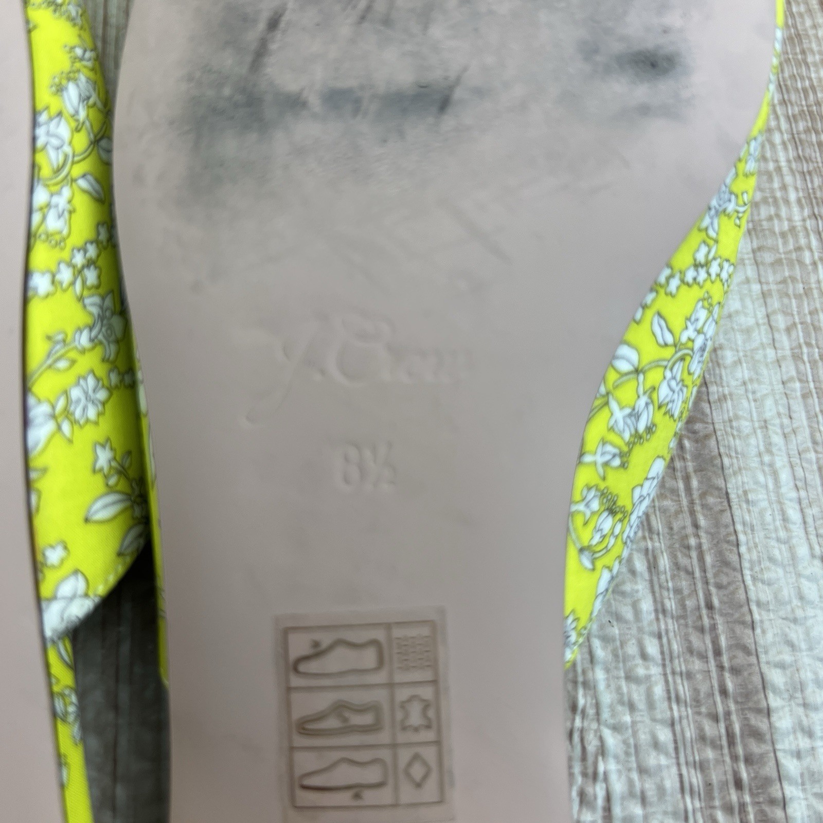 J crew Pointed-toe Mary Jane mules Liberty Summer Blooms print yellow floral 8.5