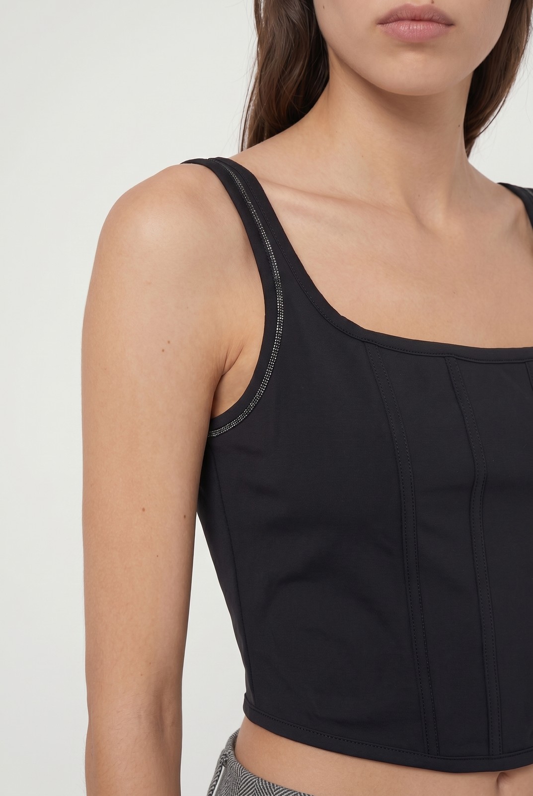 BRUNELLO CUCINELLI WOMEN’S BLACK FITTED COTTON SHIRT MSRP $1450