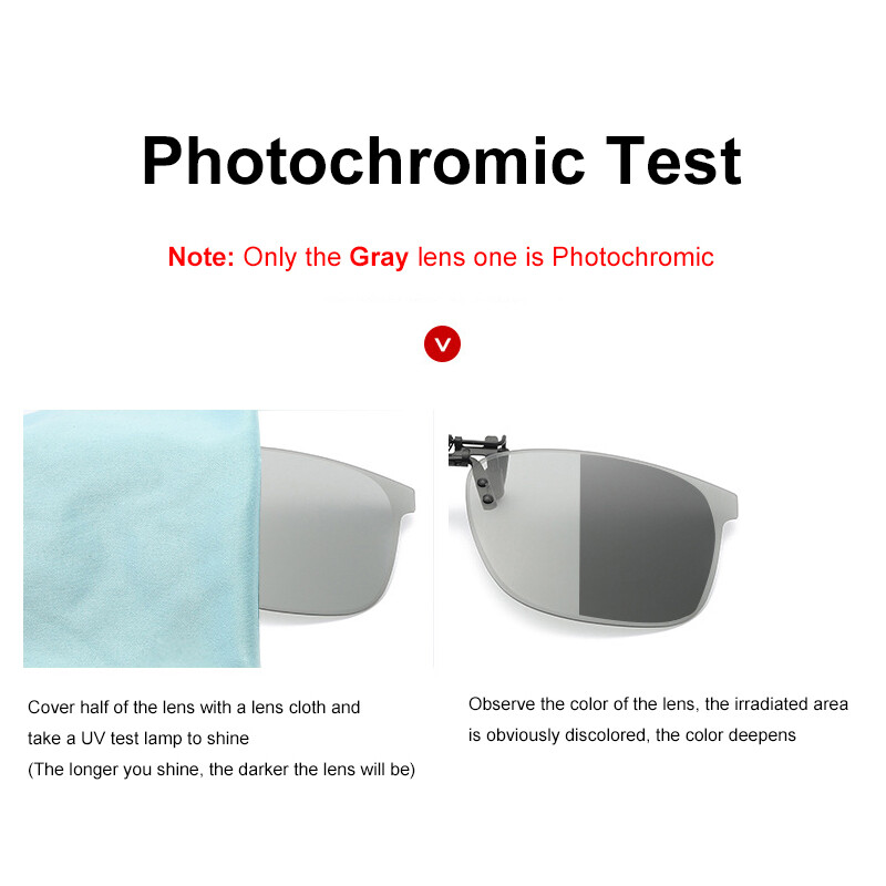 Polarized Clip on Sunglasses Over Prescription Glasses Lightweight Rimless Clips