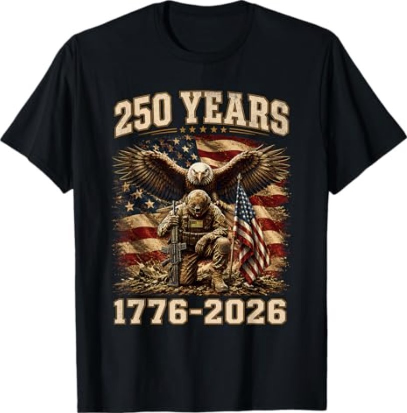 250 Anniversary USA Patriotic 250 Years American 4th of July T-Shirt S-3XL