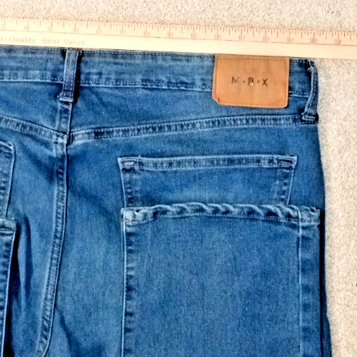 MBX Slim Fit Leg Mid-Rise Jeans Stretch Denim Dark Wash Men’s 40X30 Actual R:11