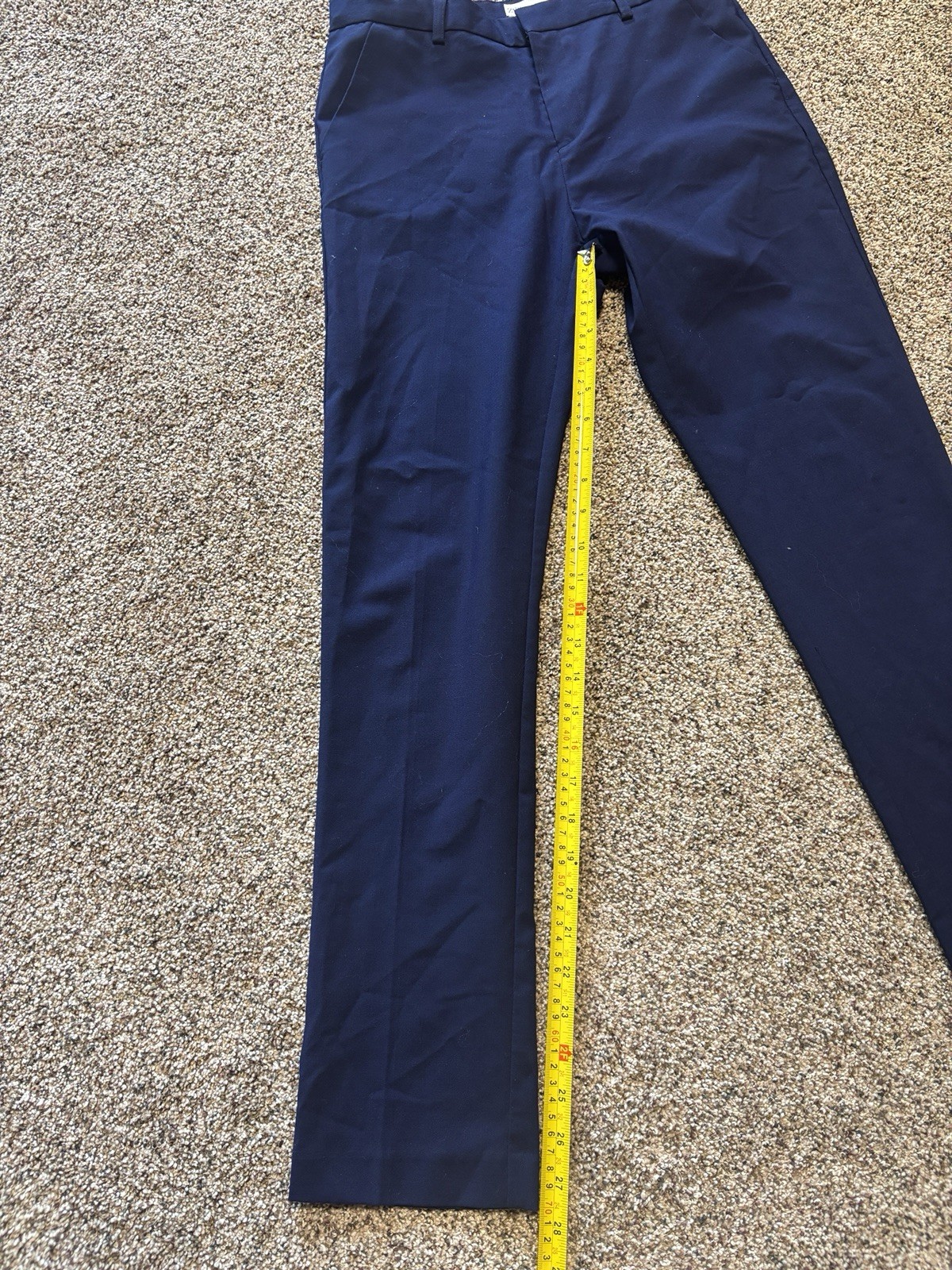 ZARA Kids Boys Navy Tailored Fit Dress Pants 13-14 cm 163 Extra Fine Wool