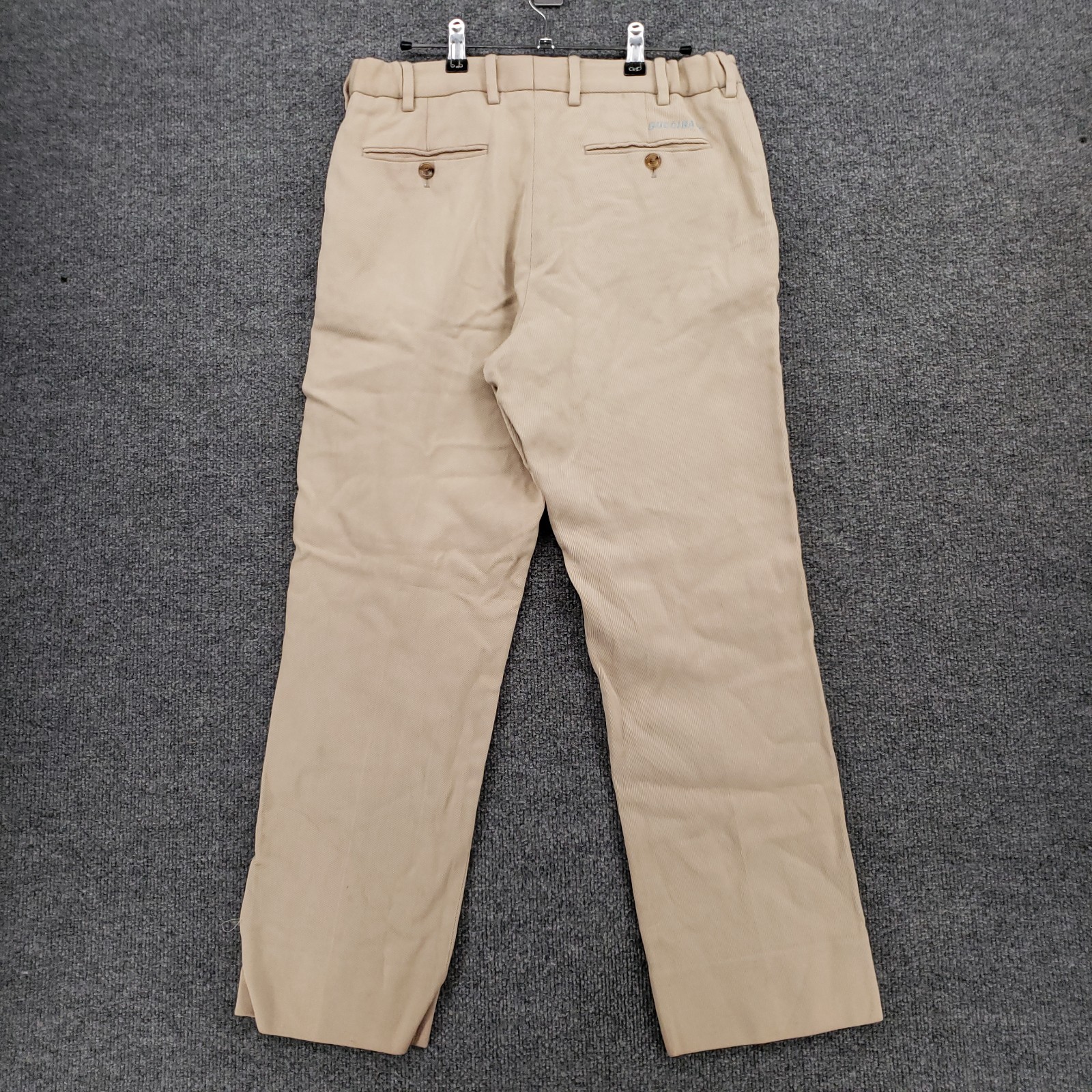 Gucci Pants Mens 30×26 48 Beige Gucci Bano Chino Flat Front Straight Trouser