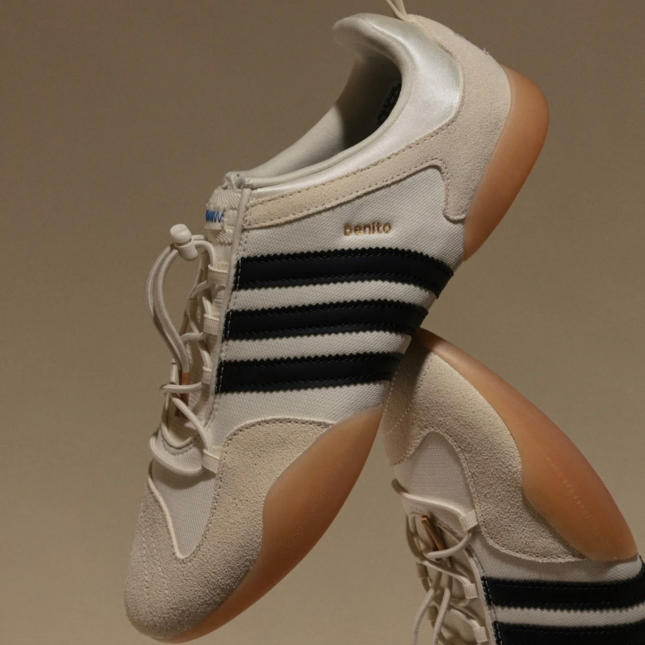adidas Bad Bunny x Ballerina ‘Off White Black Gum’ JQ9229 Size
