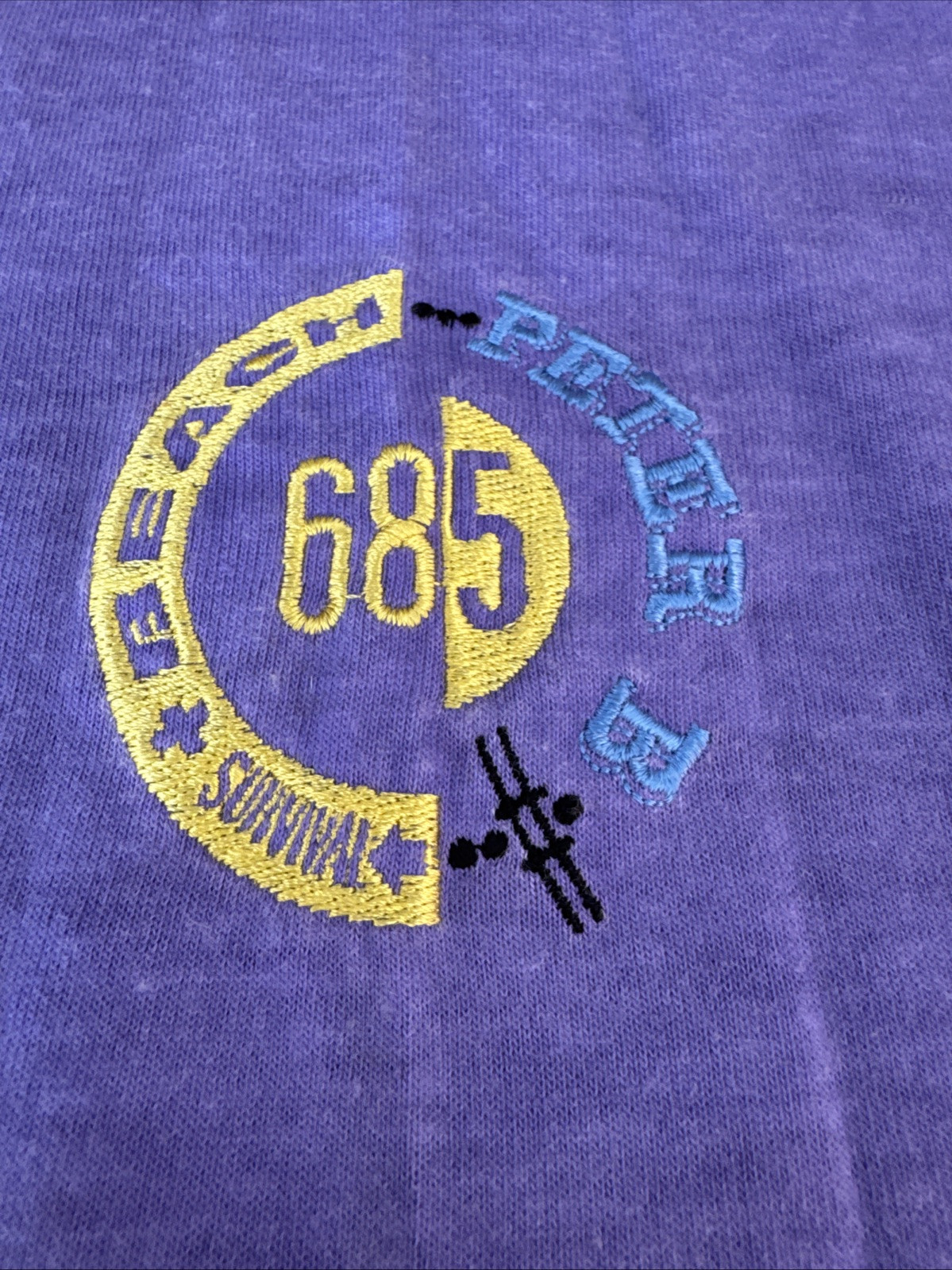 Sick Vintge 80s 90s Peter B Beach Patrol Survival 685 T-shirt L Skater Surf 0964