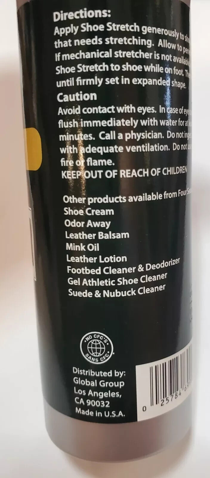 Four Seasons Shoe Stretch Spray – Leather, Suede, Nubuck – 4 oz Pump