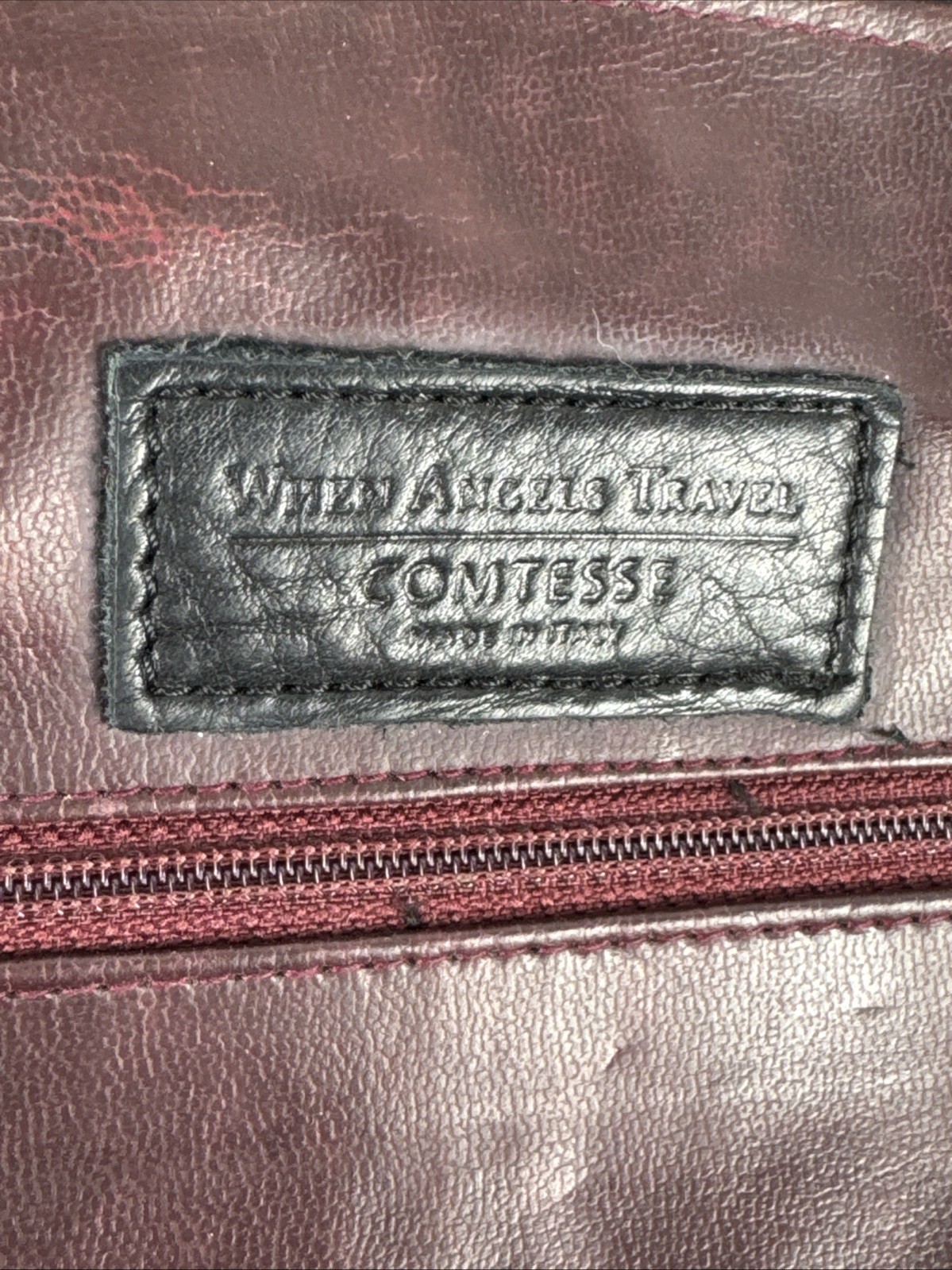 Comtesse When Angels Travel Kelly Bag 14.5″ X 11″ Black