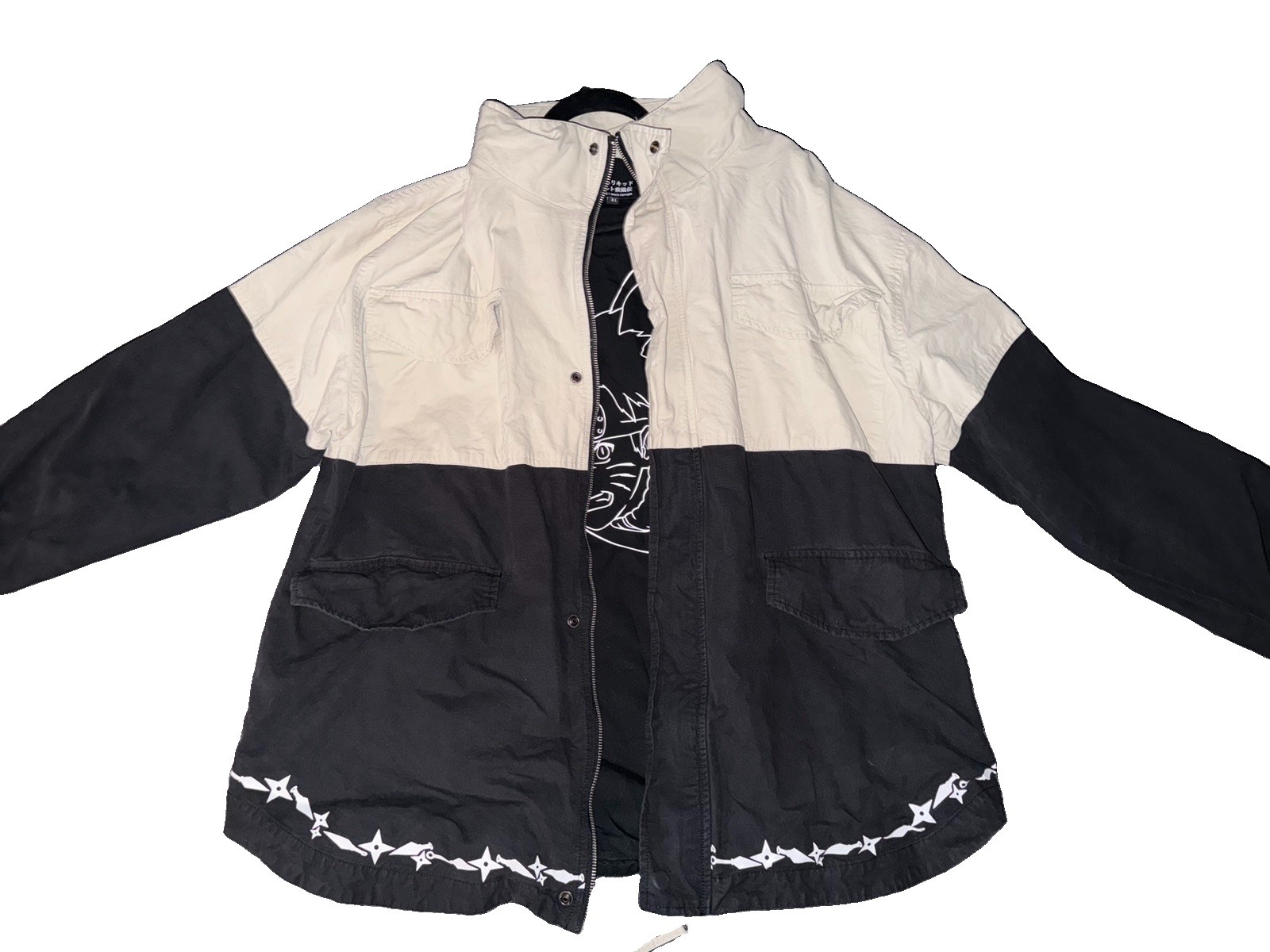 Team Liquid x Naruto XL Hidden Leaf Parka Black/White Anime