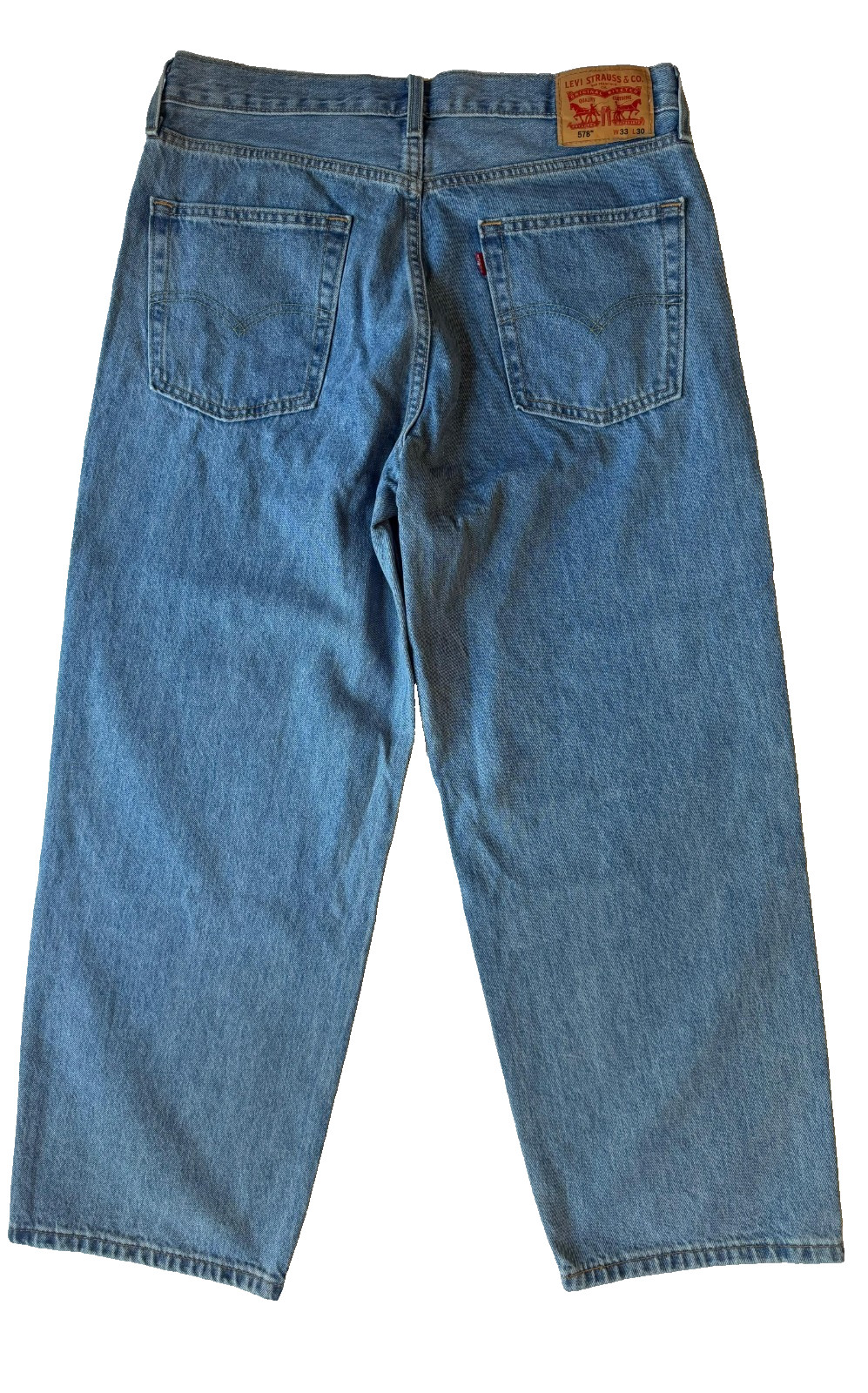Levi’s 578 Baggy Mens 33×30 Medium Wash Jeans Wide Leg Denim Loose Fit Unworn