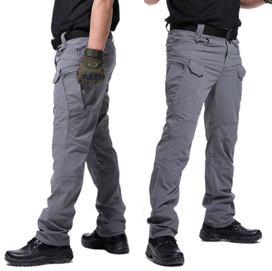 Men’s Work Cargo Pants Tactical Combat Pants Outdoor Hiking Waterproof Trousers