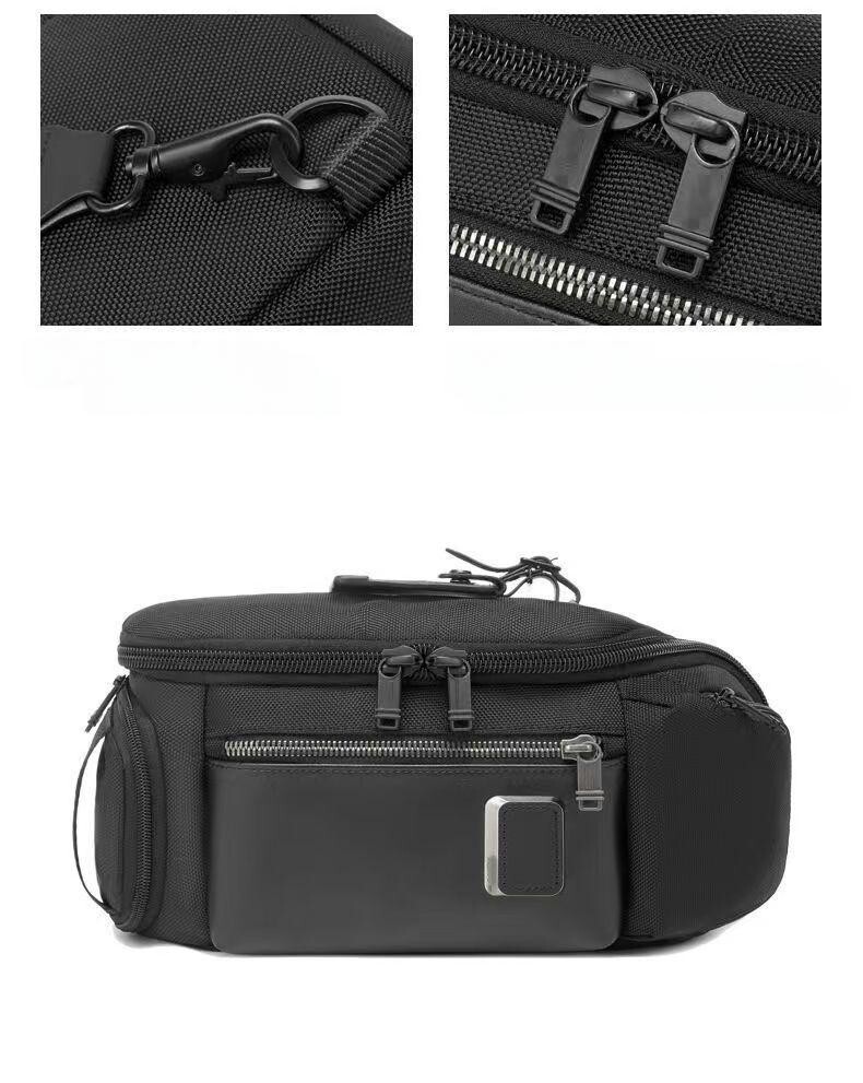 TUMI ALPHA elly Sling Bag New Nylon Leather Black Shoulder bag 232399 outlet