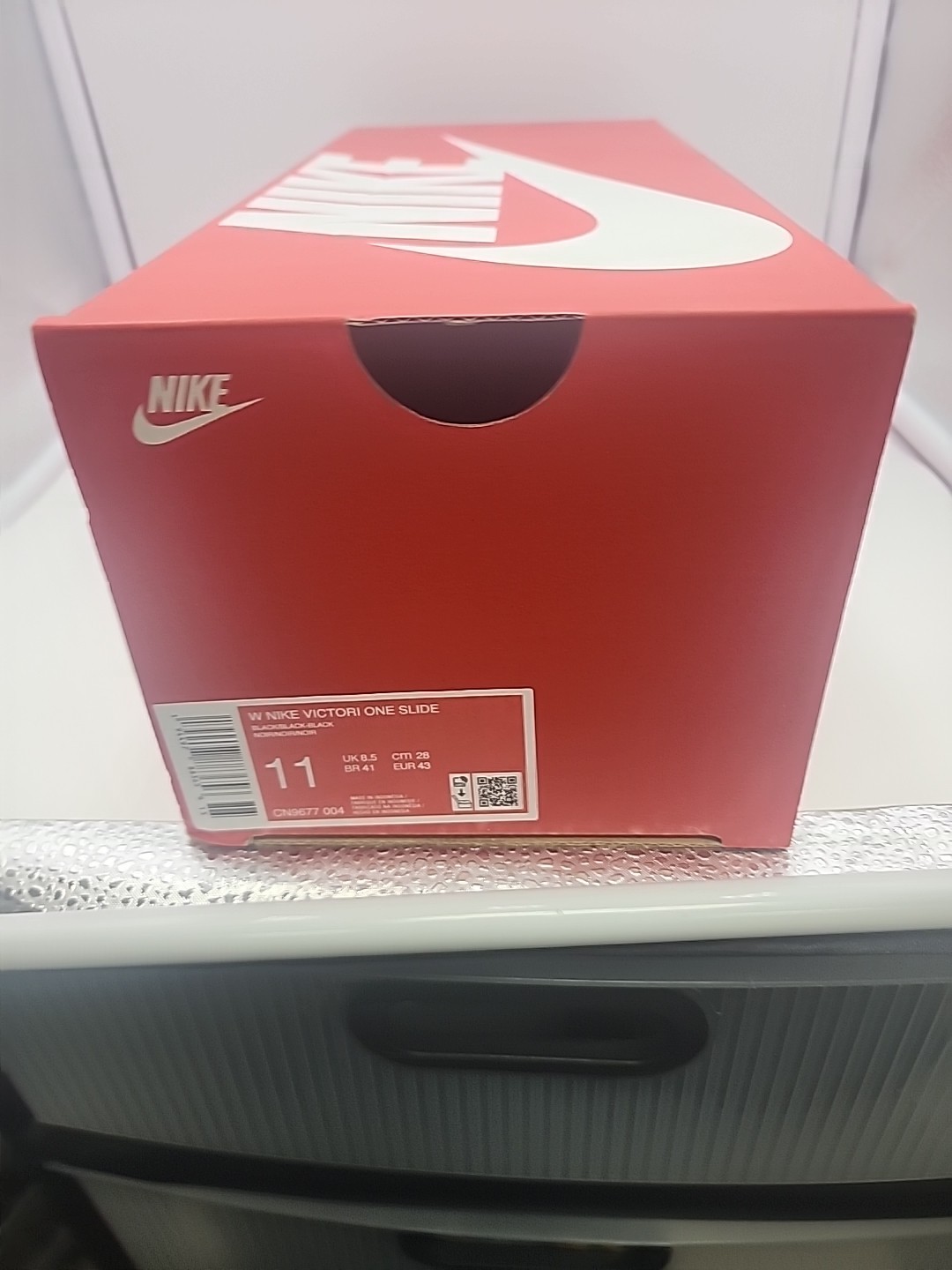 W Nike Victori One Slide Black/black/black Size 11