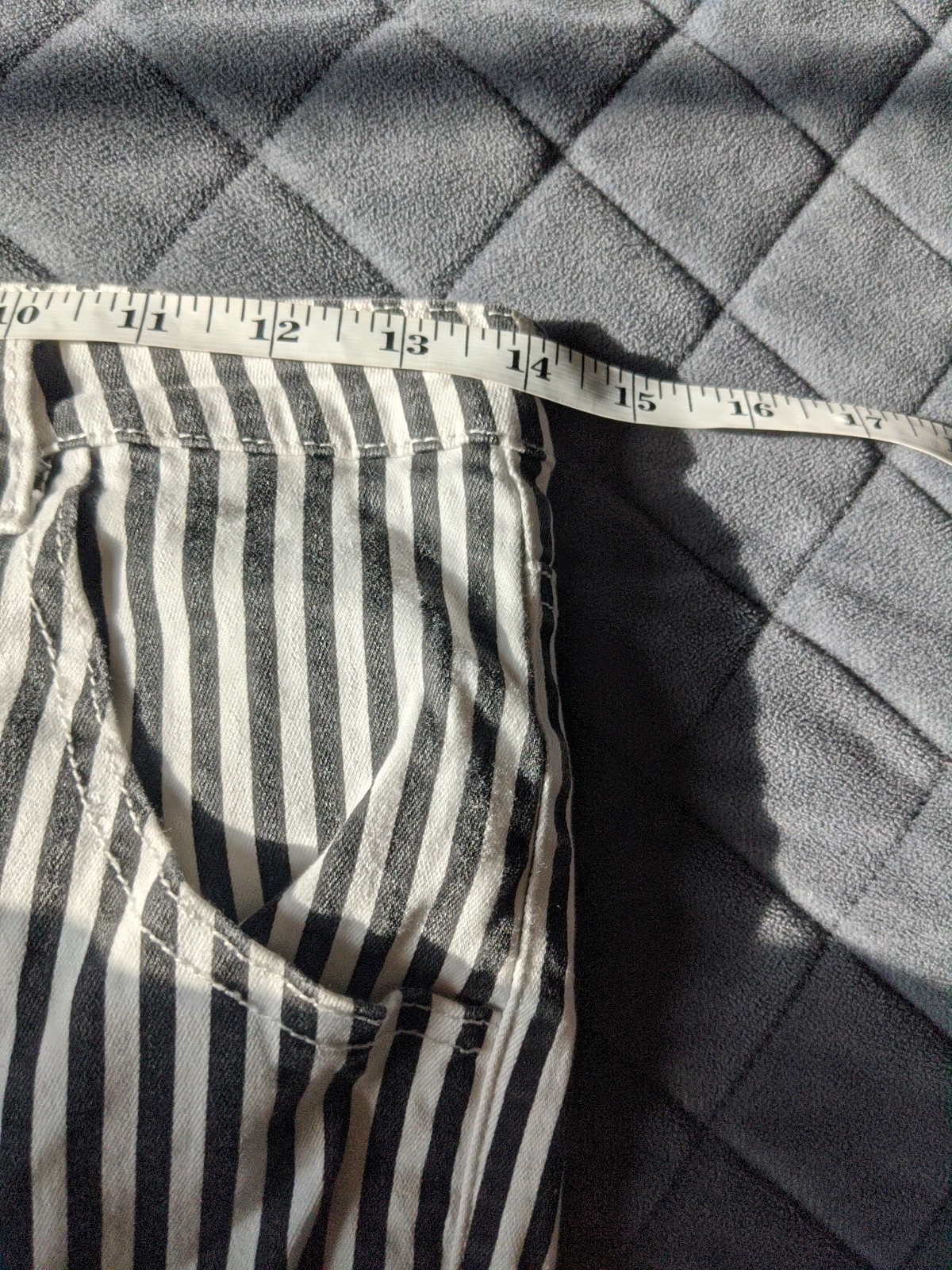 Blank Paige Black & White Striped Bell Bottoms Women’s Wide Leg Pants Size M