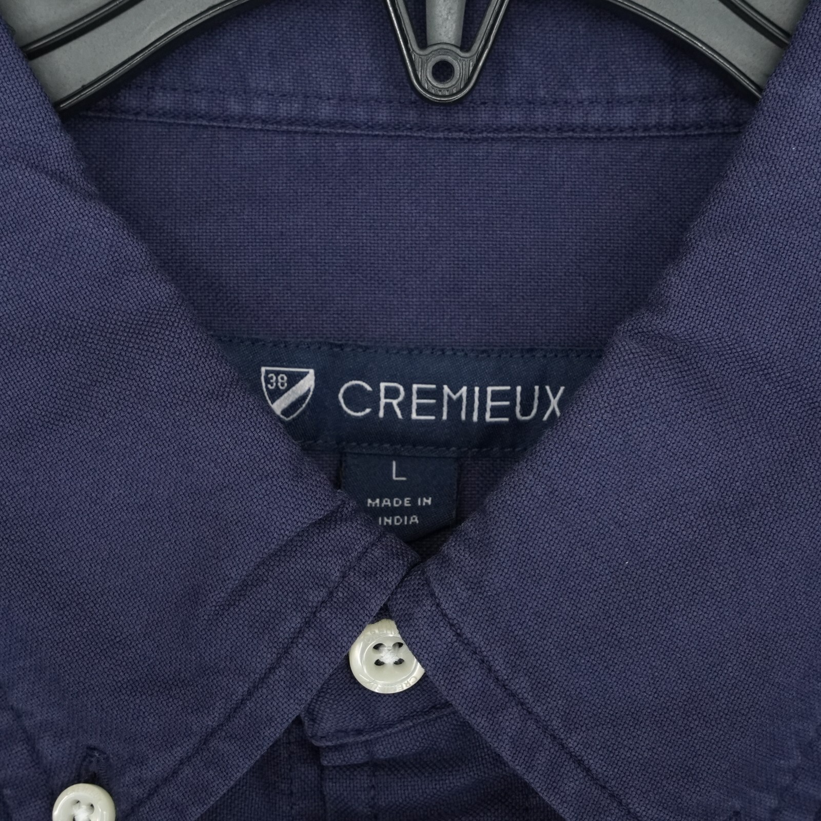 Cremieux Washed Down Men’s Short-Sleeve Shirt L Blue Solid NWT $75