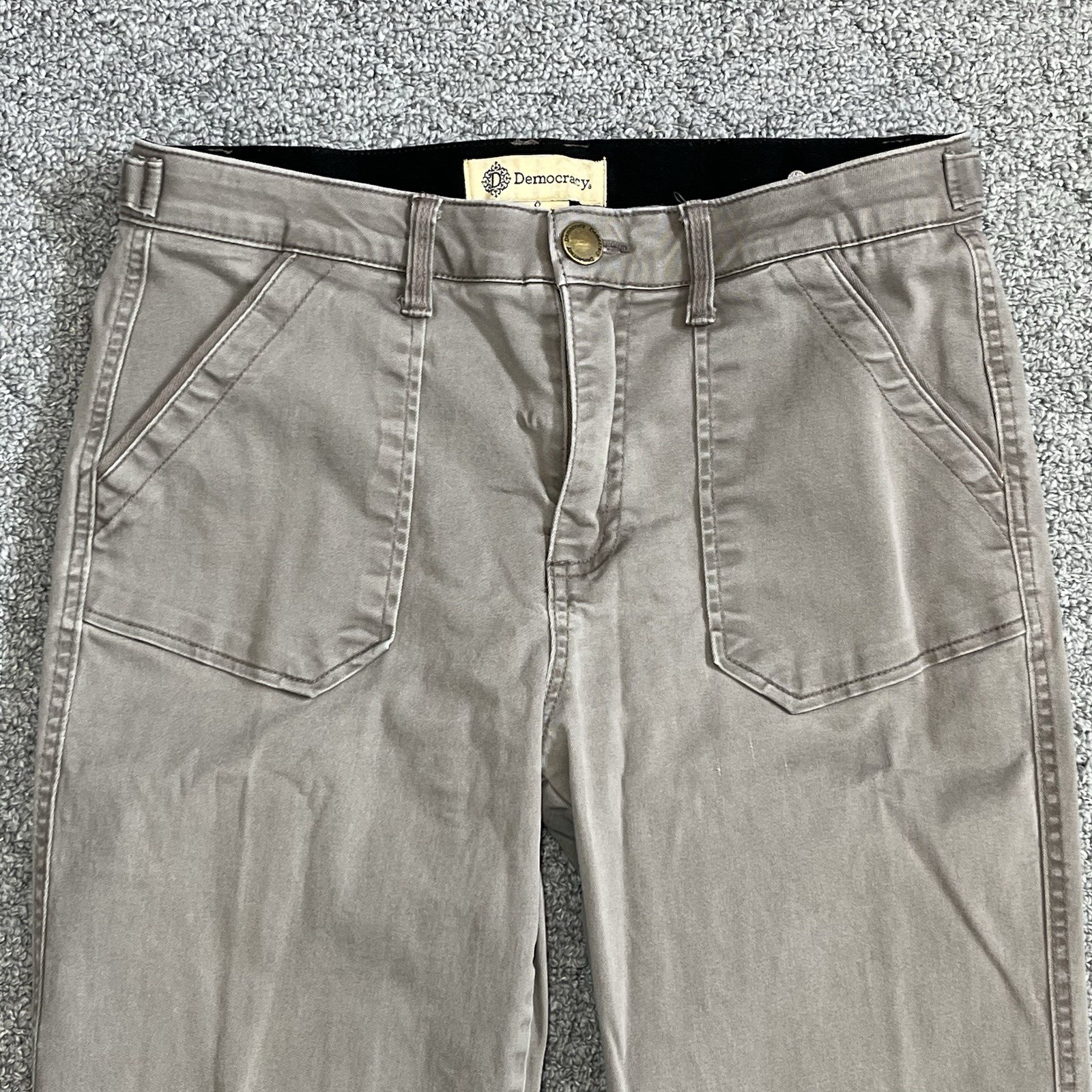 Democracy Ab Technology Jeans Womens Size 8 Gray Skinny Stretch Casual Comfort