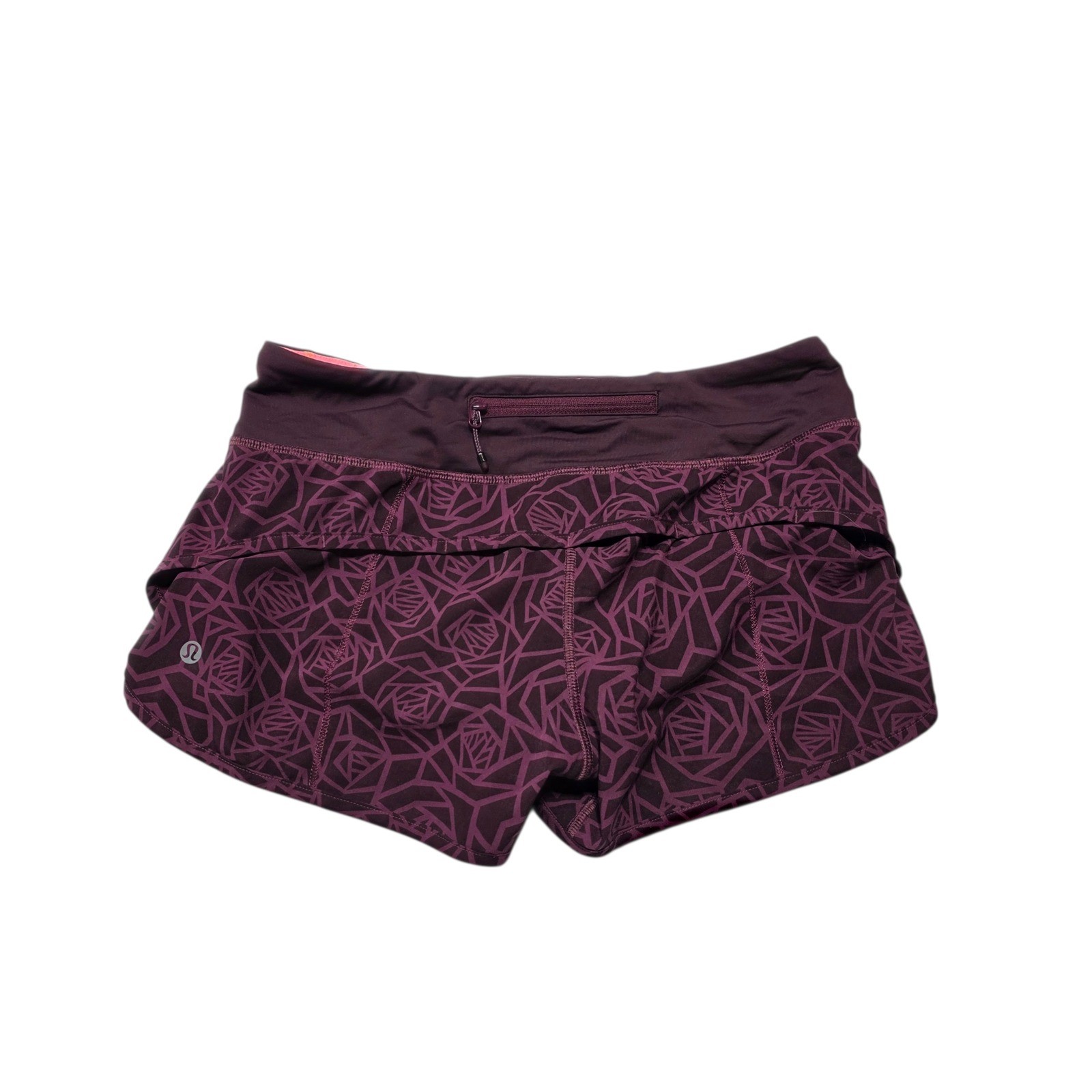Lululemon Align Diamond Dye Shorts Burgundy Size 4 Running Athletic Sporty