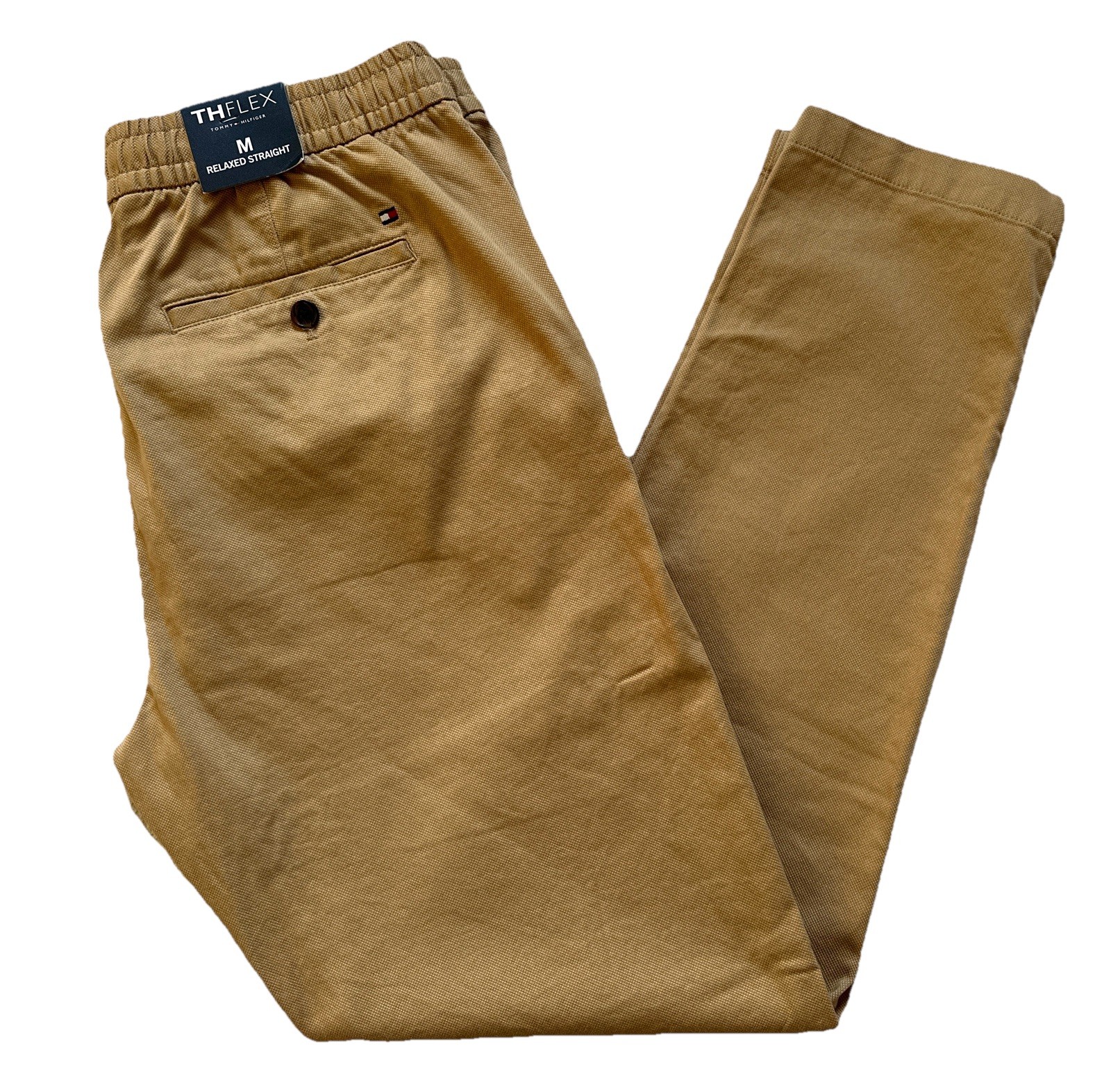 Tommy Hilfiger Men’s THFlex Elasticized Waist Relaxed Straight Pants