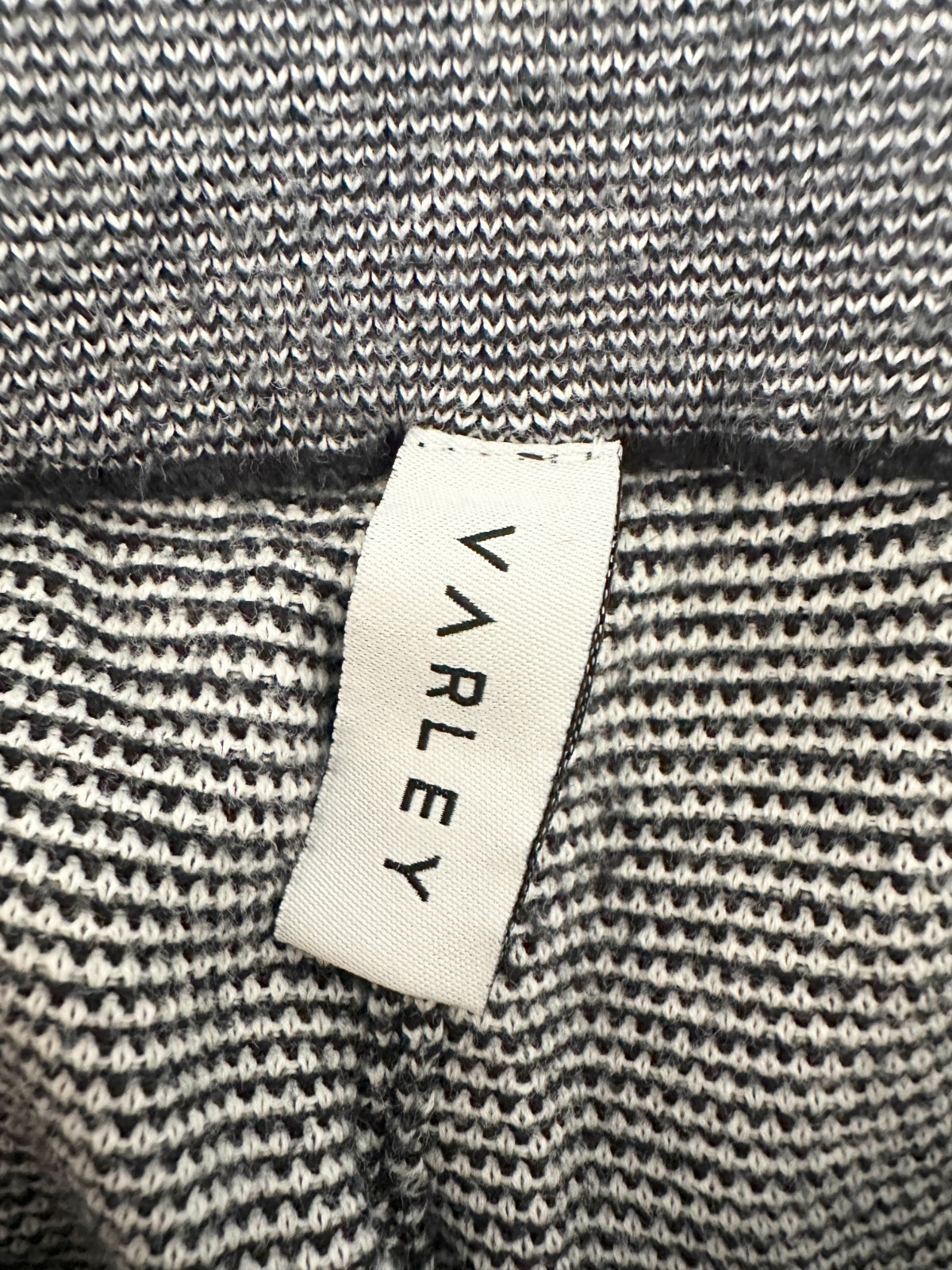 Varley Wome’s Alice 2.0 Joggers Sweatpants Knit Black & White 100% Cotton XSmall