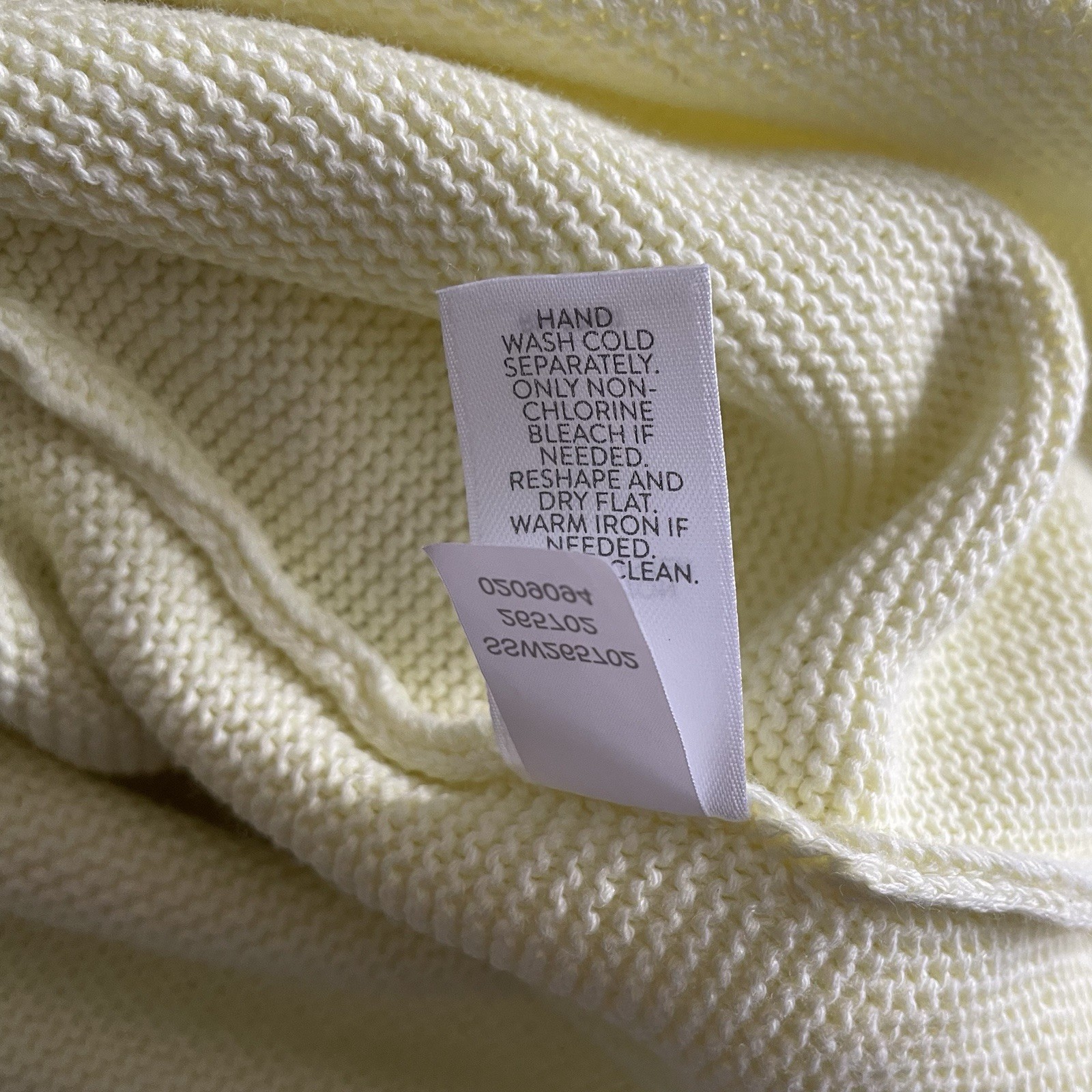 J.Jill Lemon Yellow Knit Sweater Petite Small 3/4 Sleeve Coastal Quiet Luxury