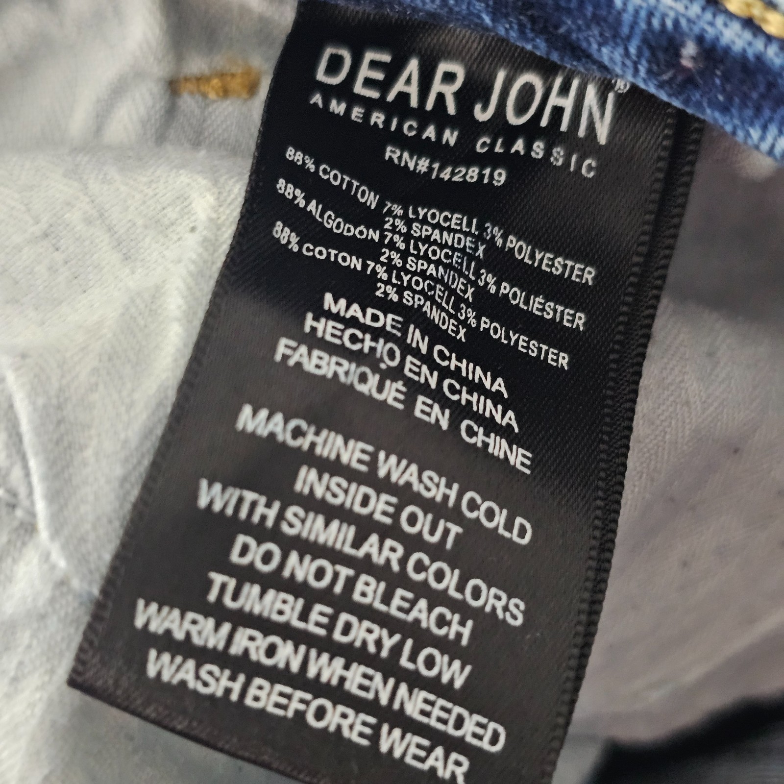 Dear John Jeans Women 32 Boot Cut Mid Rise Stretch Light Wash Sloane 33×32