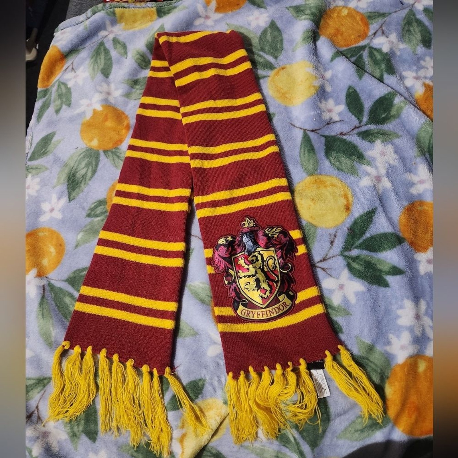 Gryffindor Striped Scarf with Crest