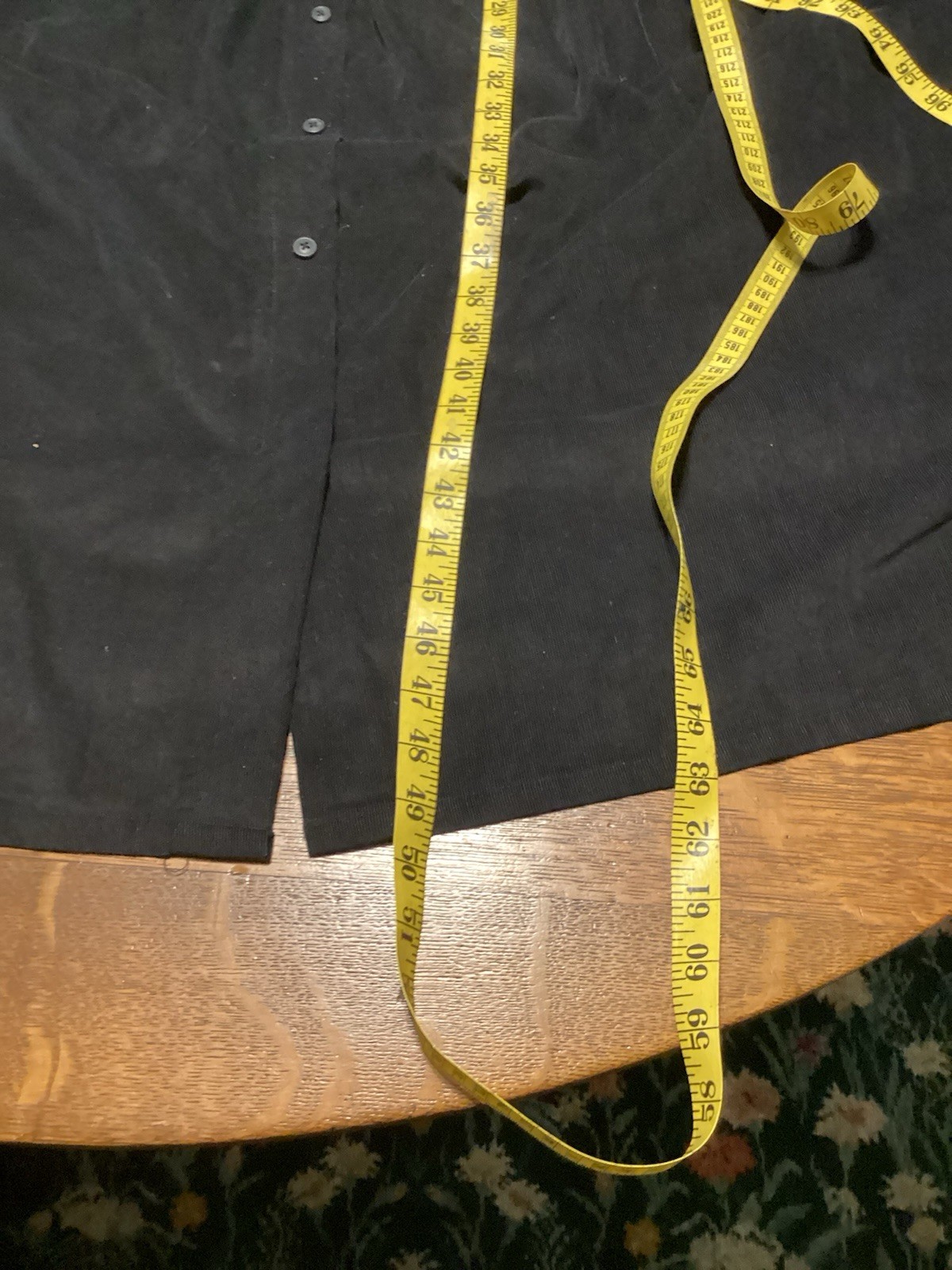 Eagles Eye Collectibles Black Corduroy Jumper Size M Button Up Front Sleeveless