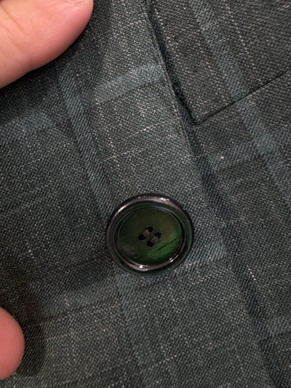Cesare Attolini Napoli Blazer 46R 56 Green Plaid Cashmere Silk Linen Italy
