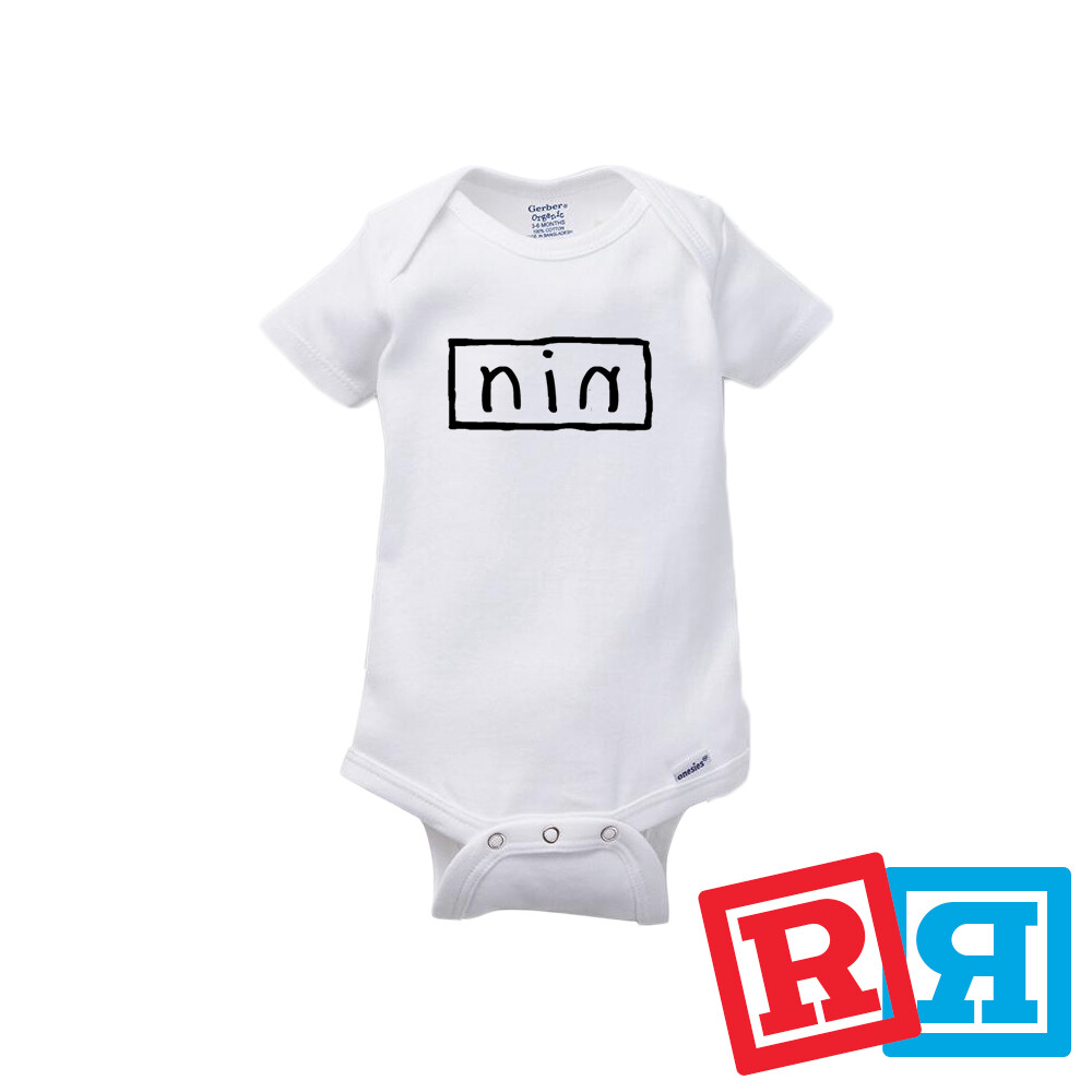 Nine Inch Nails Gerber Baby Onesie® Cotton Unisex White Short Sleeve Bodysuit