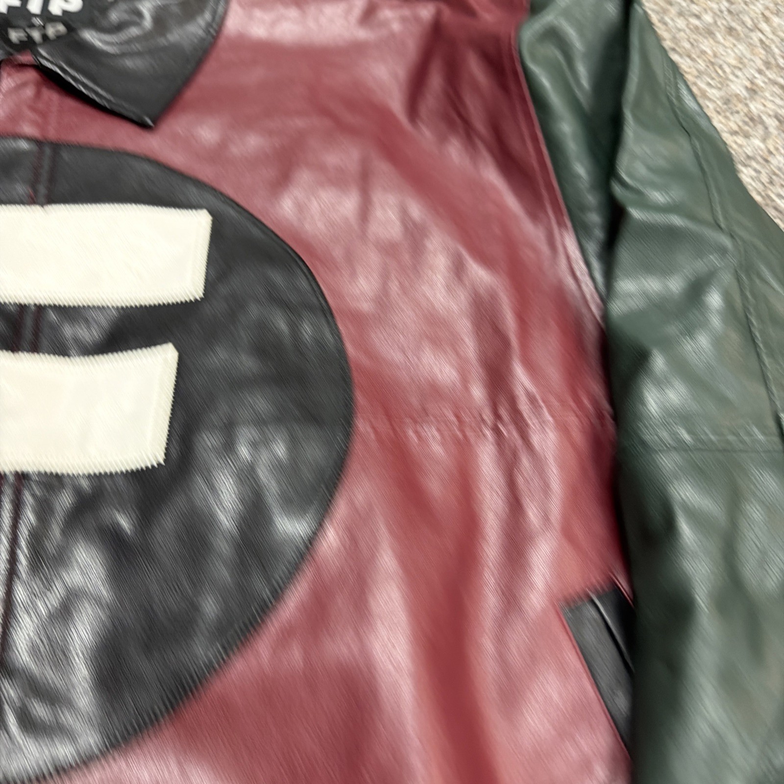 FTP FuckThePopulation Racer Jacket Black SS19 Red Colorblock Green Blue 2xl