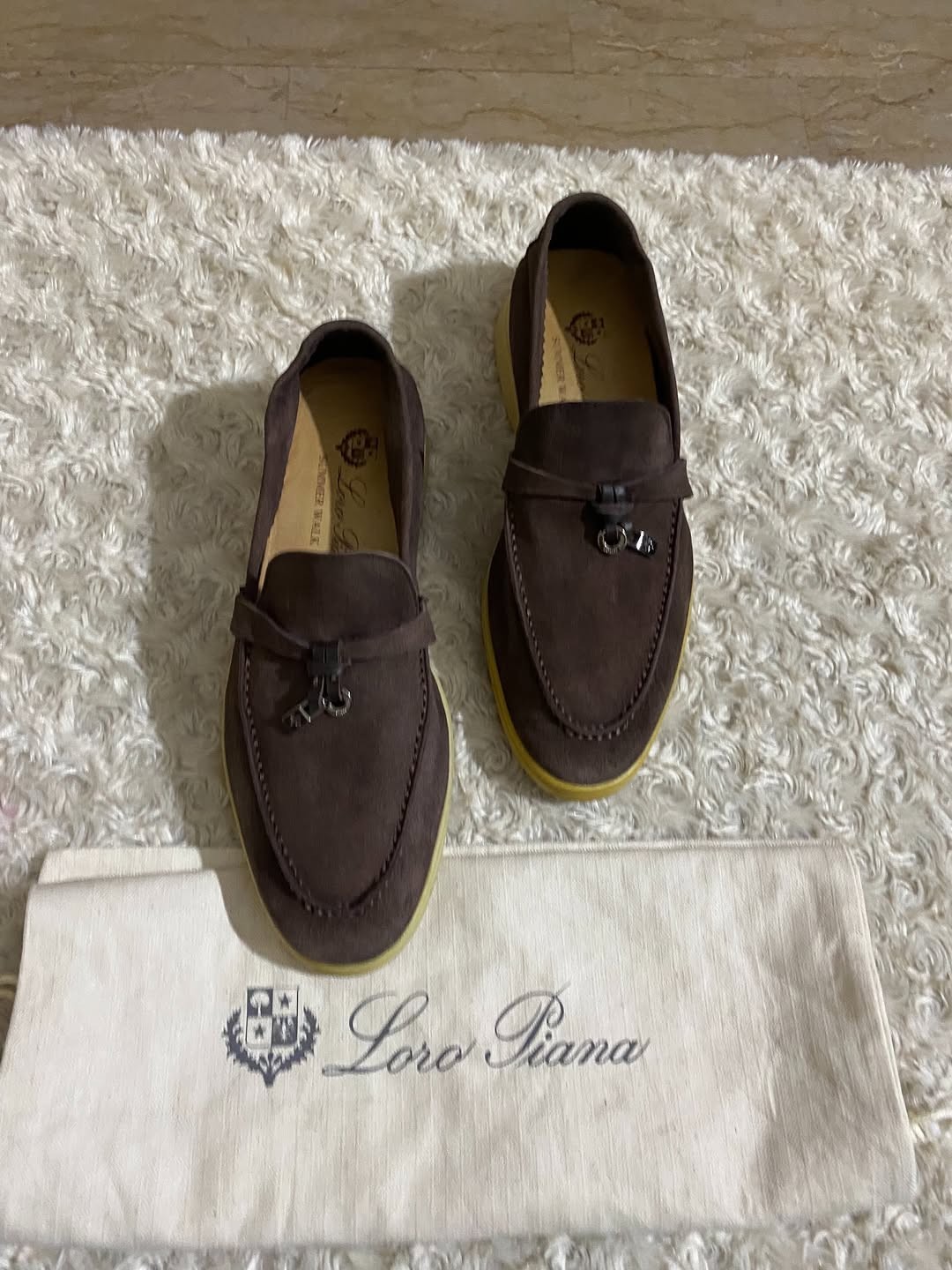 Loro Piana Brown Suede Summer Walk Flat Loafers Deck Shoes Women’s EU 36 / US 6