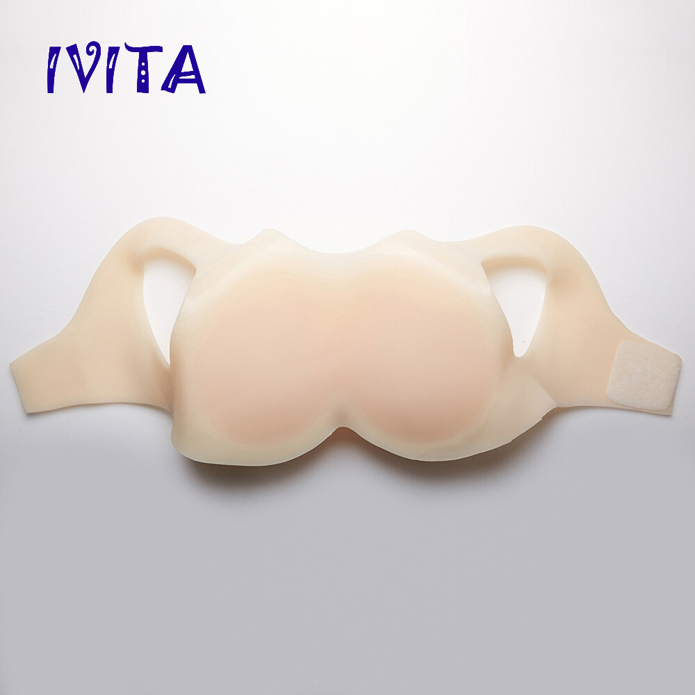 IVITA GG Cup Soft Silicone Breast Forms Crossdresser TG False Boobs Plate