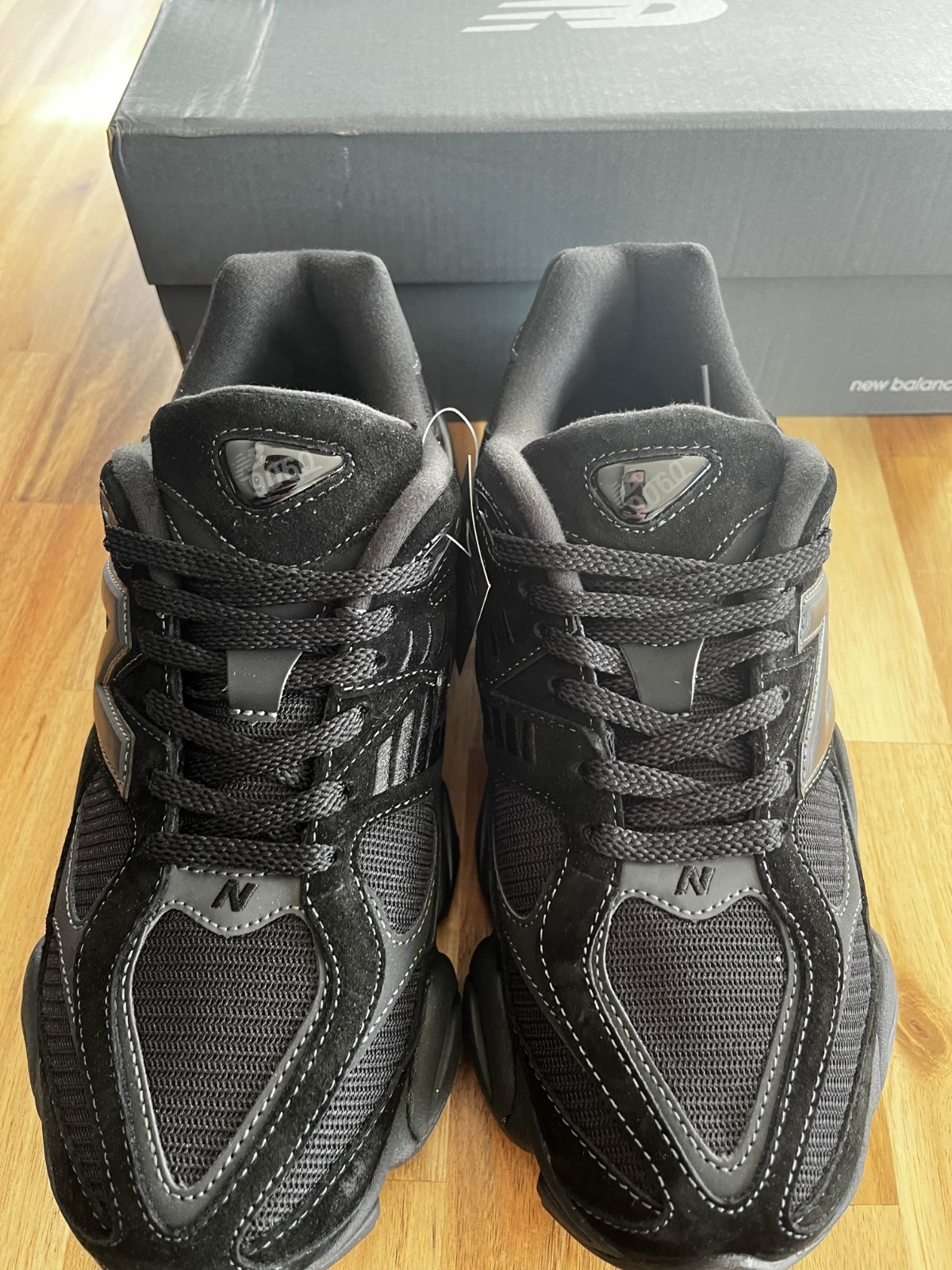 US Size 9.5 – New Balance 9060 Triple Black Suede