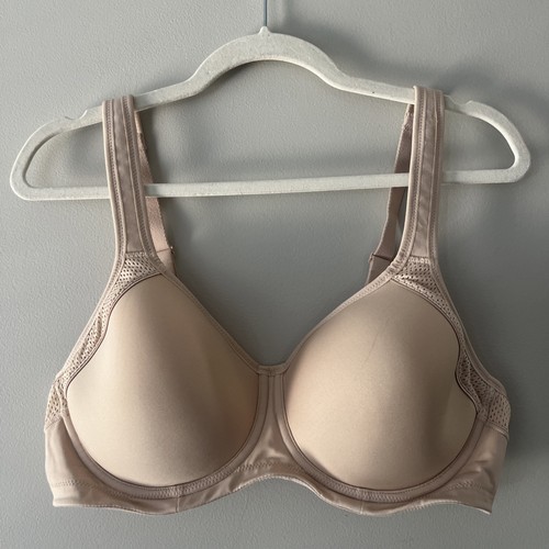 Wacoal Sport Spacer Contour Bra 853302 Nude 38C Underwire Lightly Lined