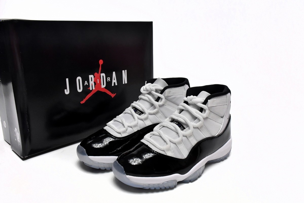 Air Jordan 11 Retro “Concord” White Black Men’s Sneakers
